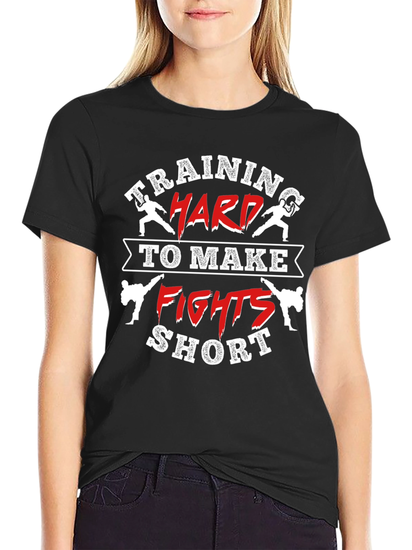 Training Hard Fights Short T-Shirt