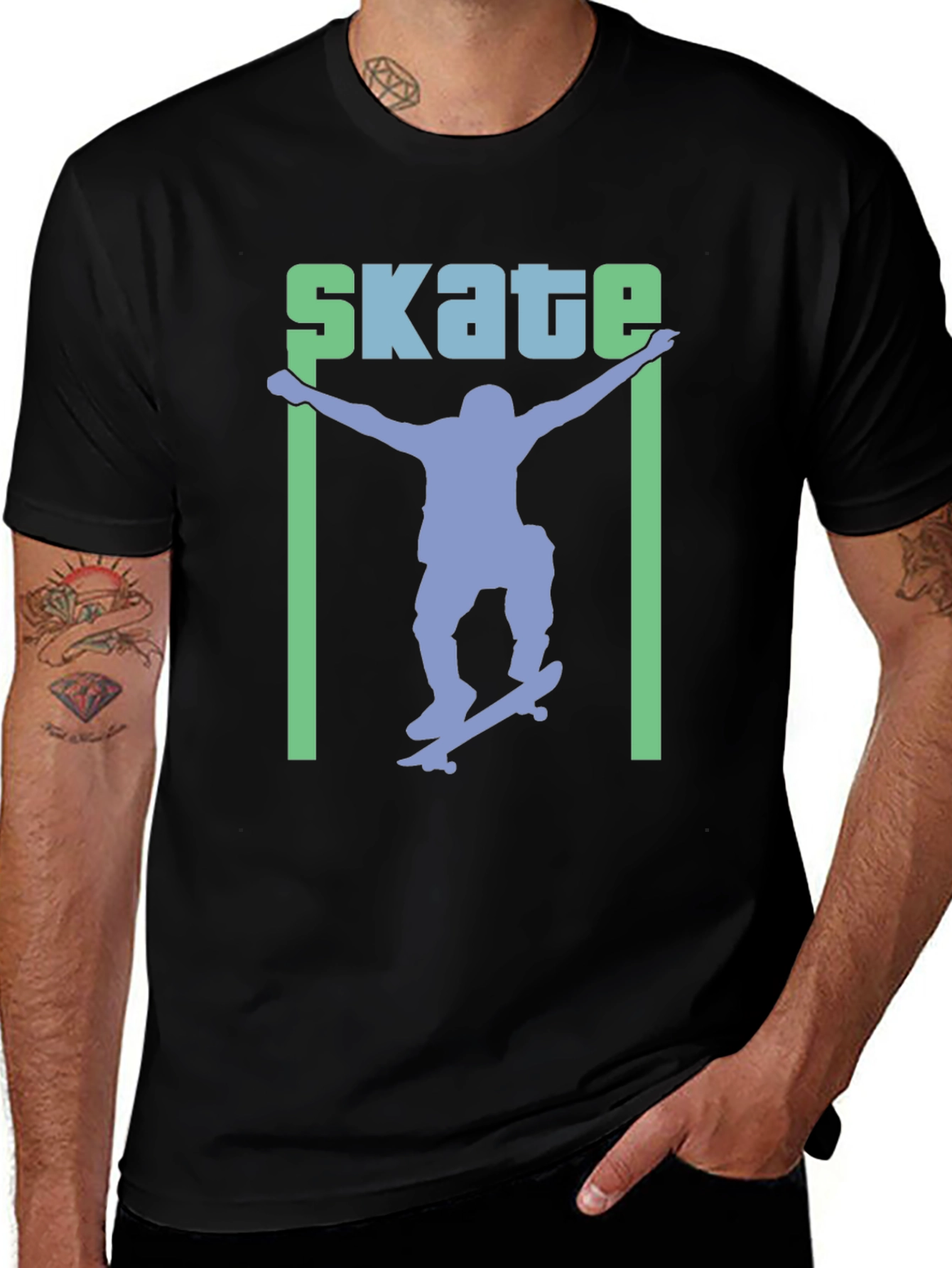 Skateboarding Graphic Tee - Cool Skater Design