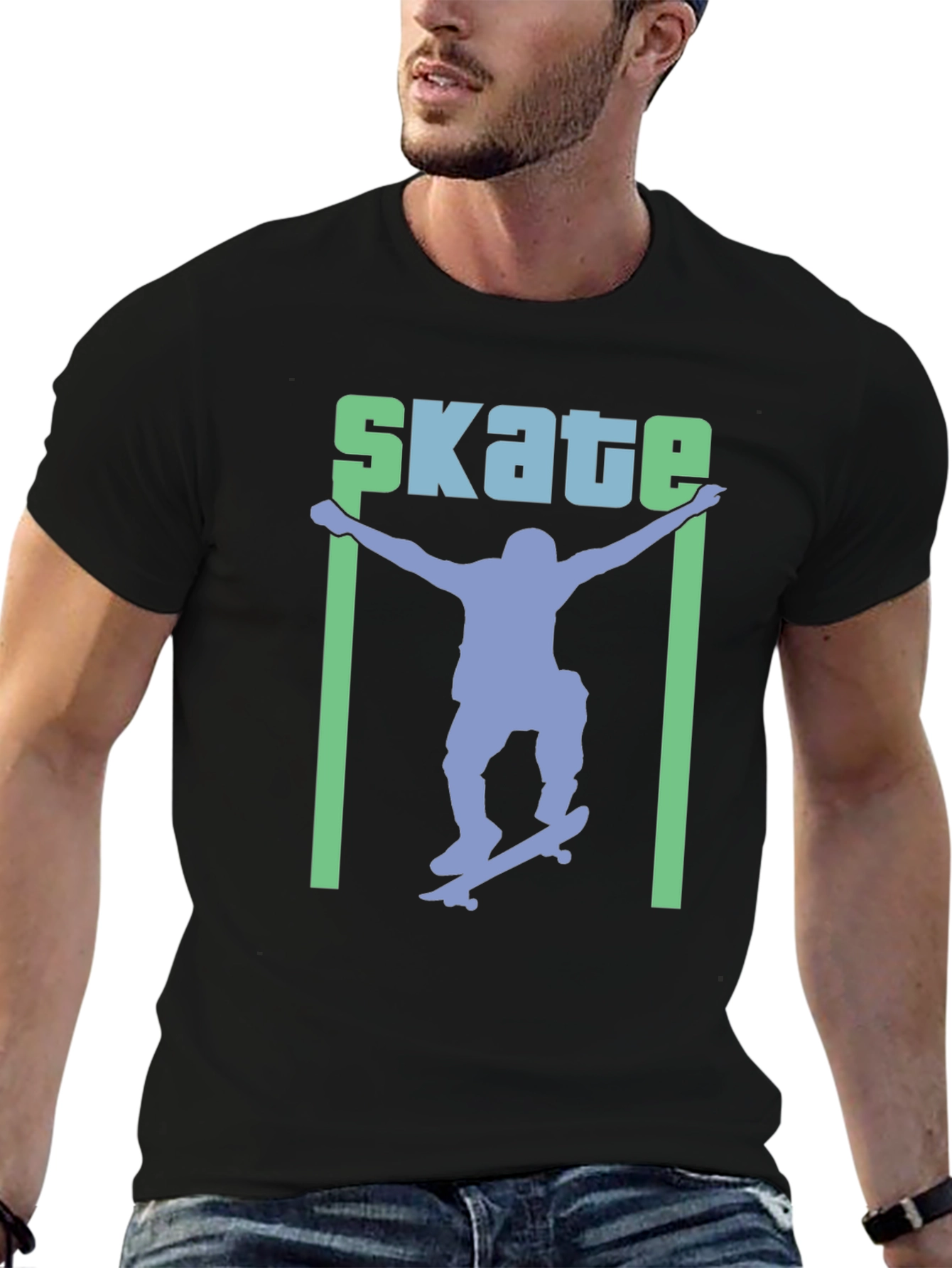 Skateboarding Graphic Tee - Cool Skater Design