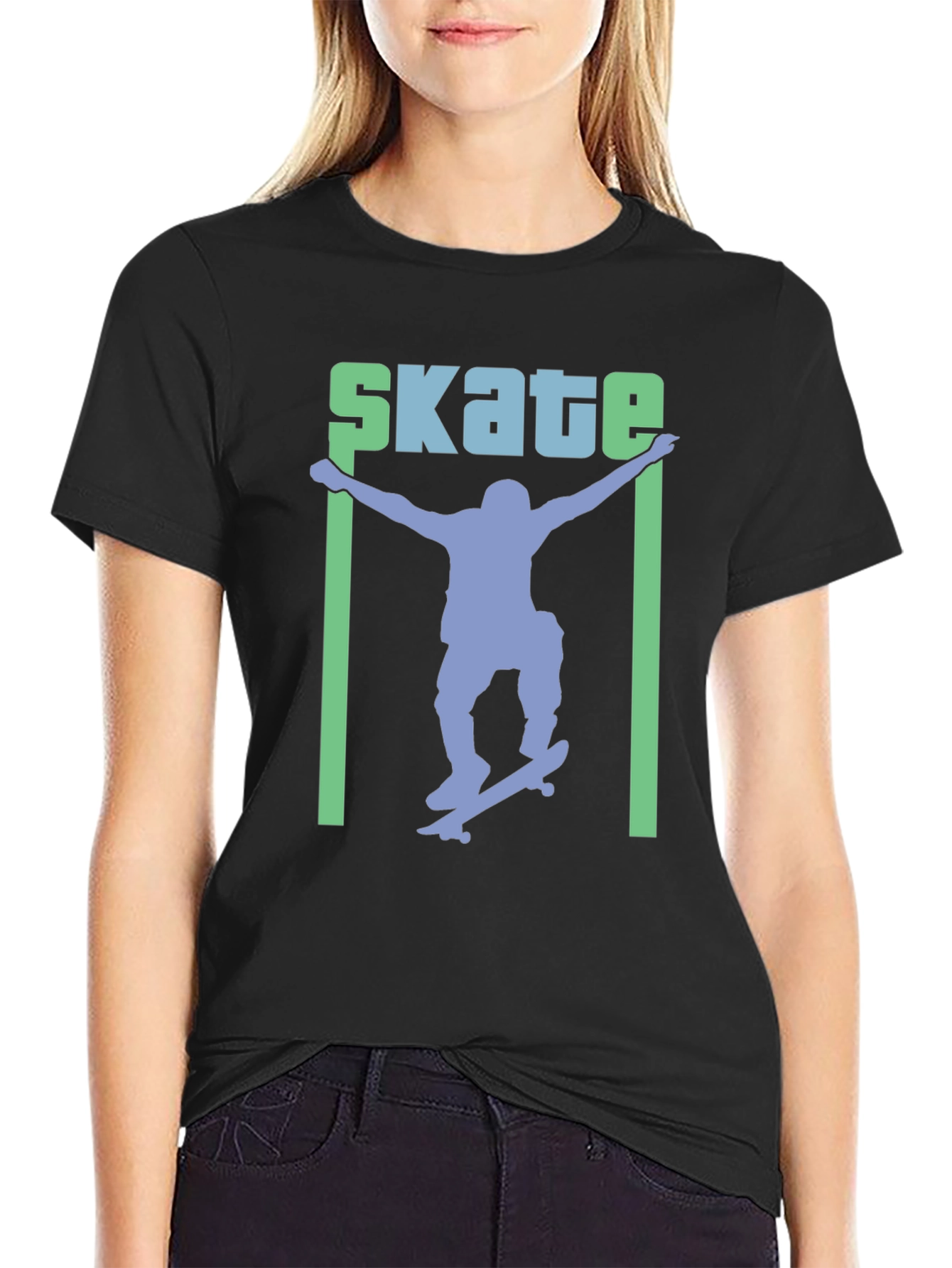 Skateboarding Graphic Tee - Cool Skater Design