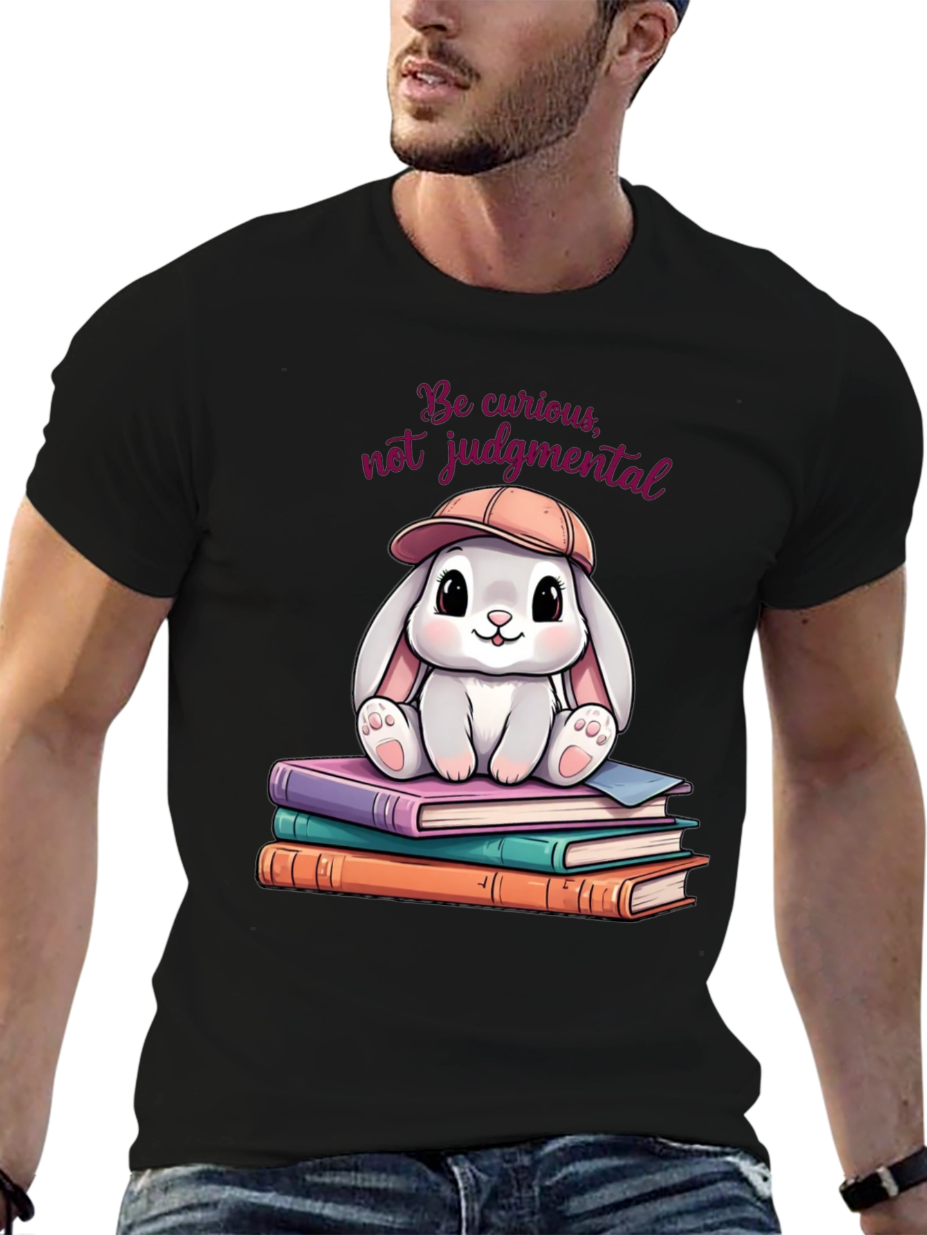 Curious Bunny Graphic Tee