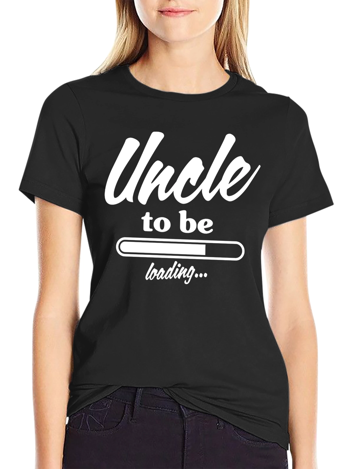 Uncle to Be Loading Funny Graphic T-Shirt