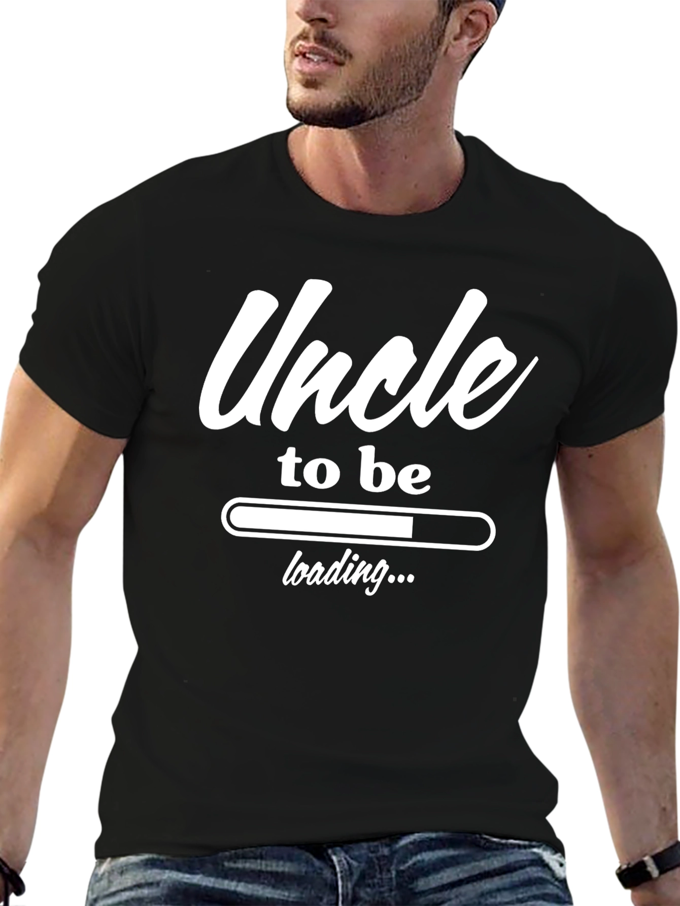 Uncle to Be Loading Funny Graphic T-Shirt