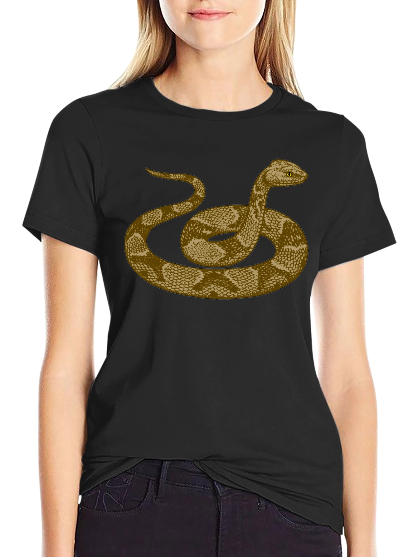 Snake Graphic Tee - Mens Black T-Shirt