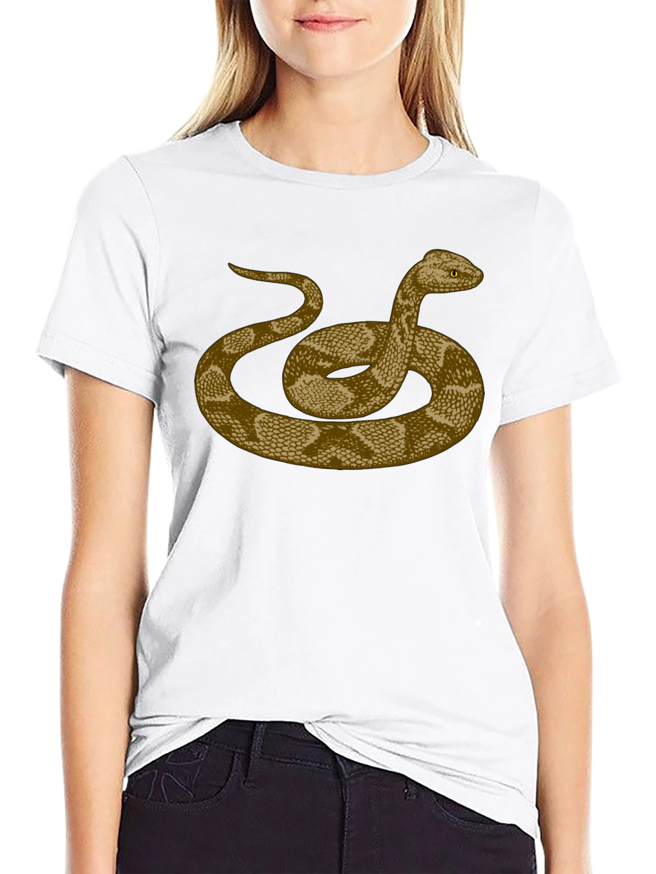 Snake Graphic Tee - Mens Black T-Shirt