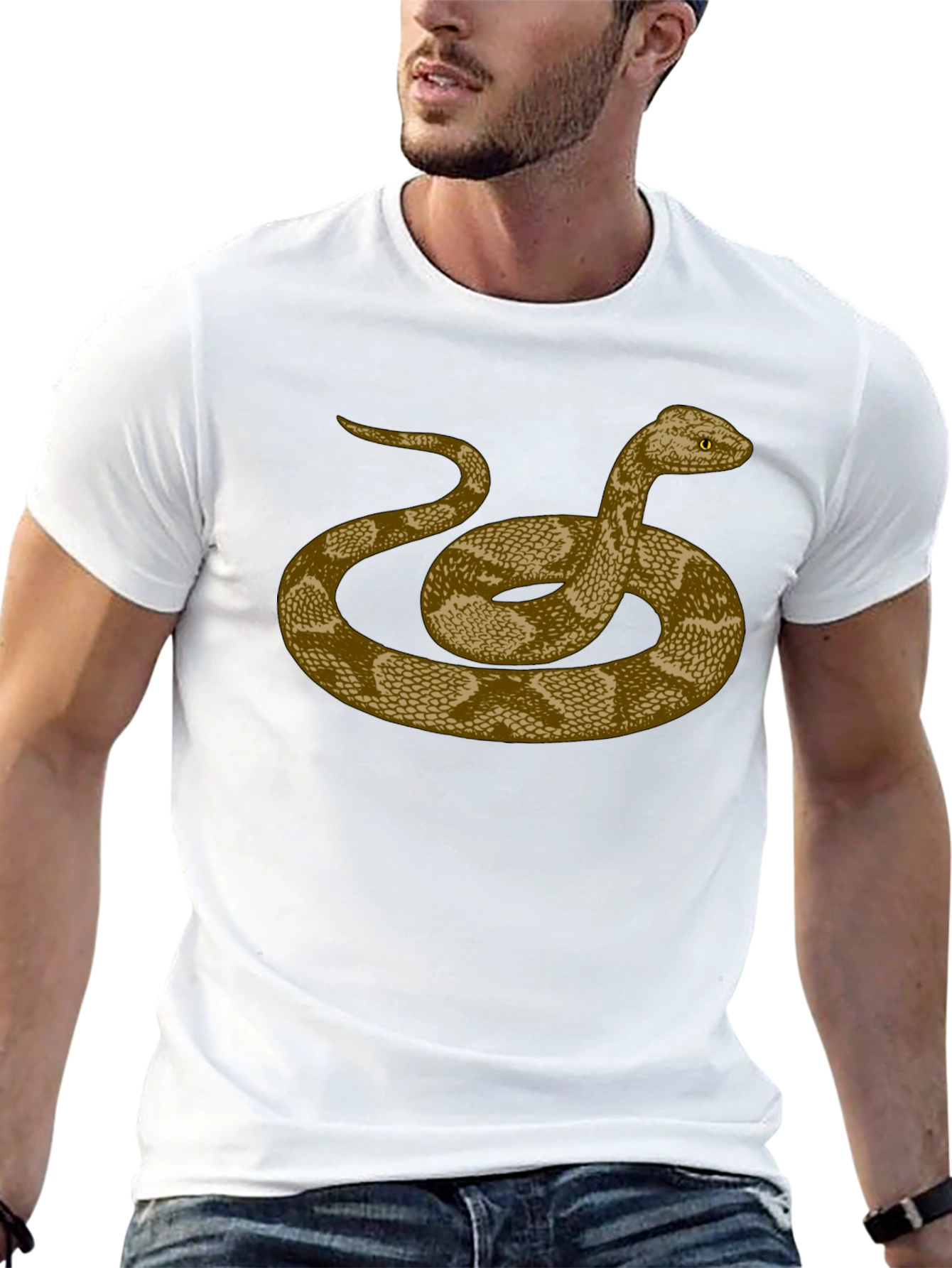Snake Graphic Tee - Mens Black T-Shirt