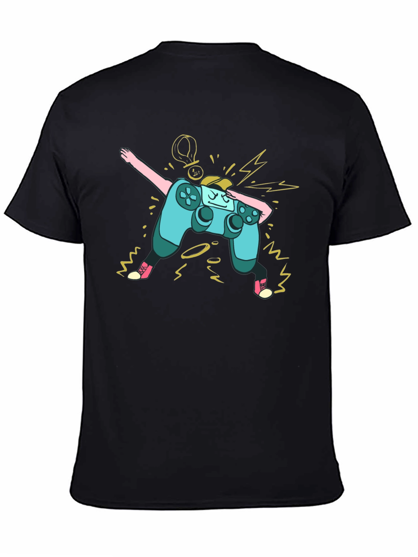 Dabbing Gamer Controller Graphic T-Shirt