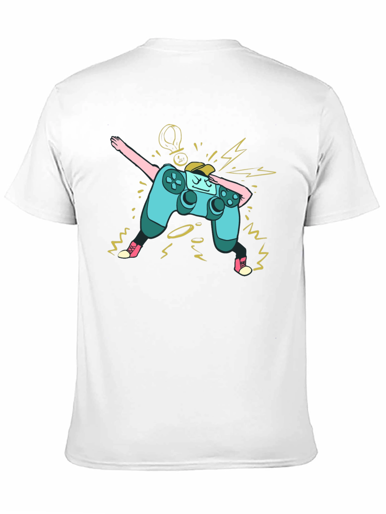 Dabbing Gamer Controller Graphic T-Shirt