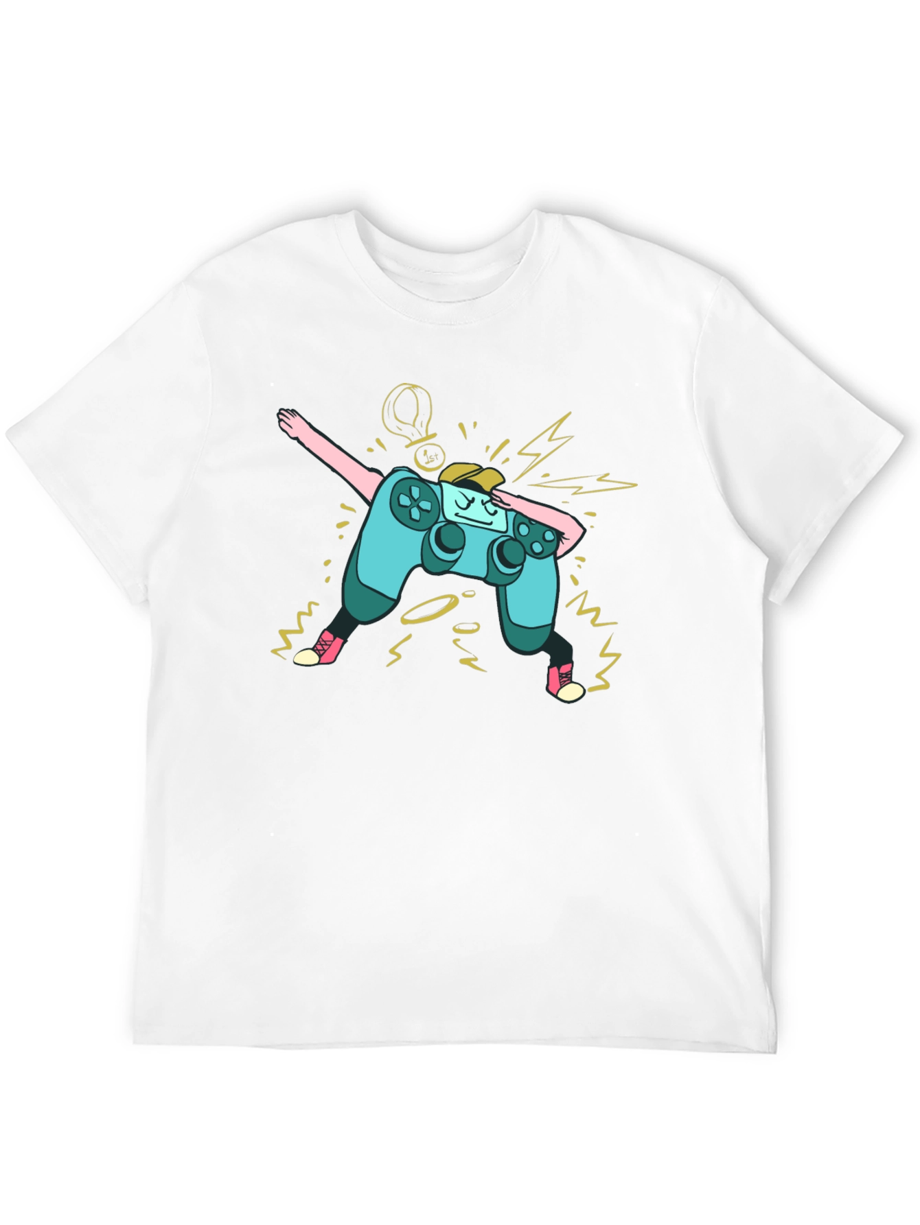 Dabbing Gamer Controller Graphic T-Shirt