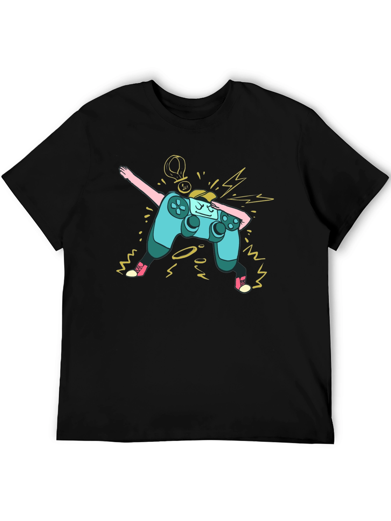 Dabbing Gamer Controller Graphic T-Shirt