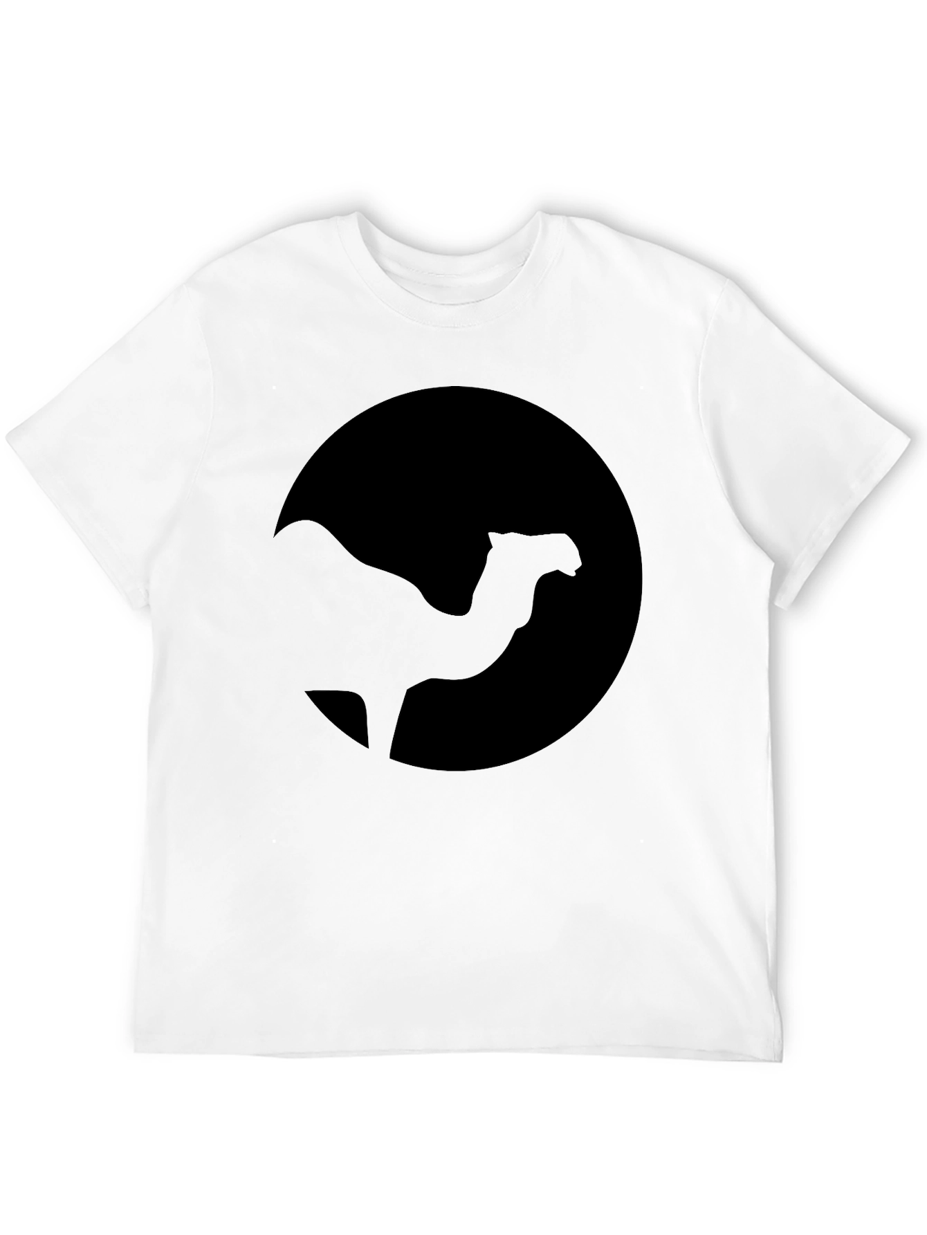 Camel Silhouette Black T-Shirt - Desert Vibes