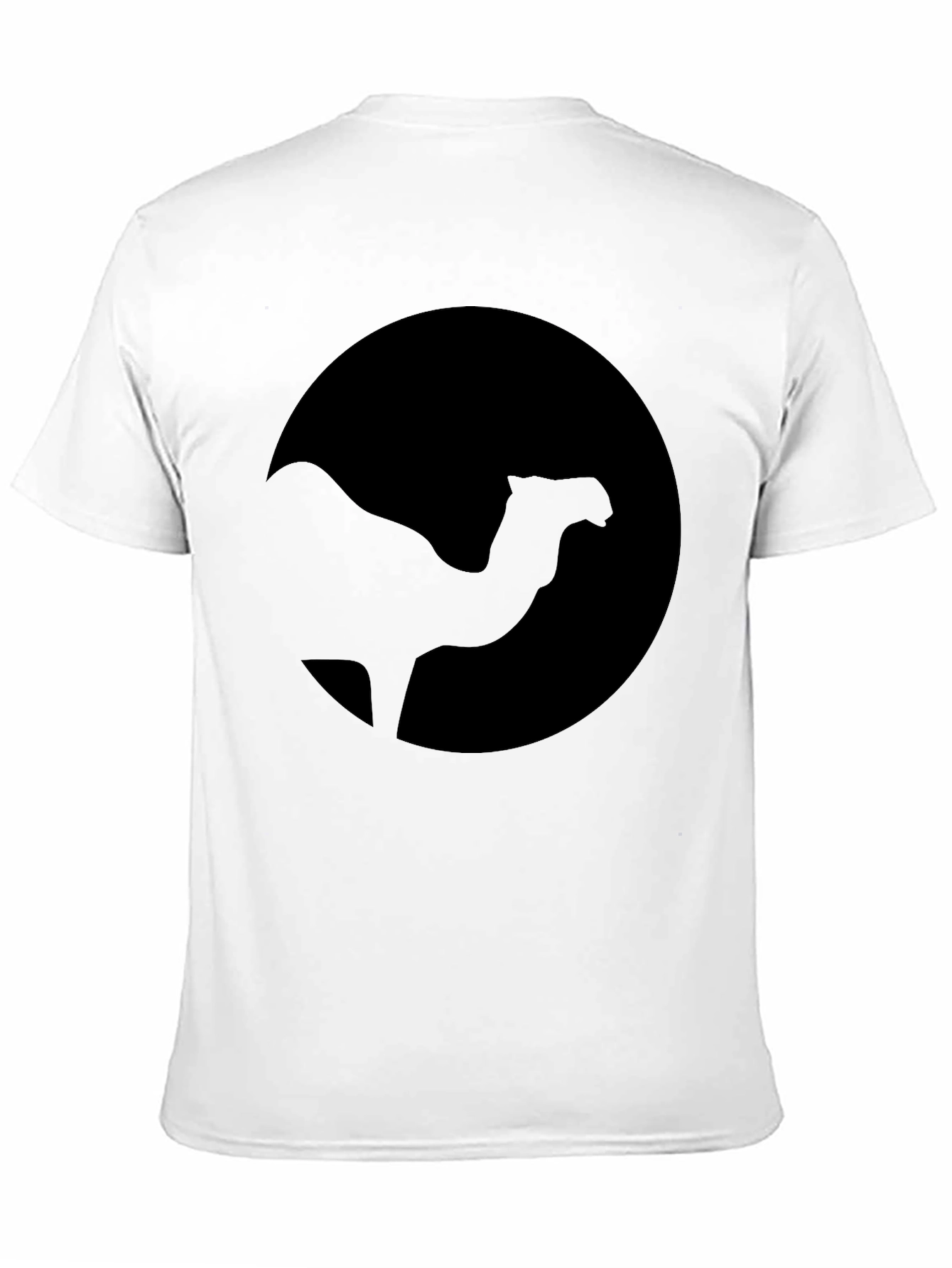 Camel Silhouette Black T-Shirt - Desert Vibes