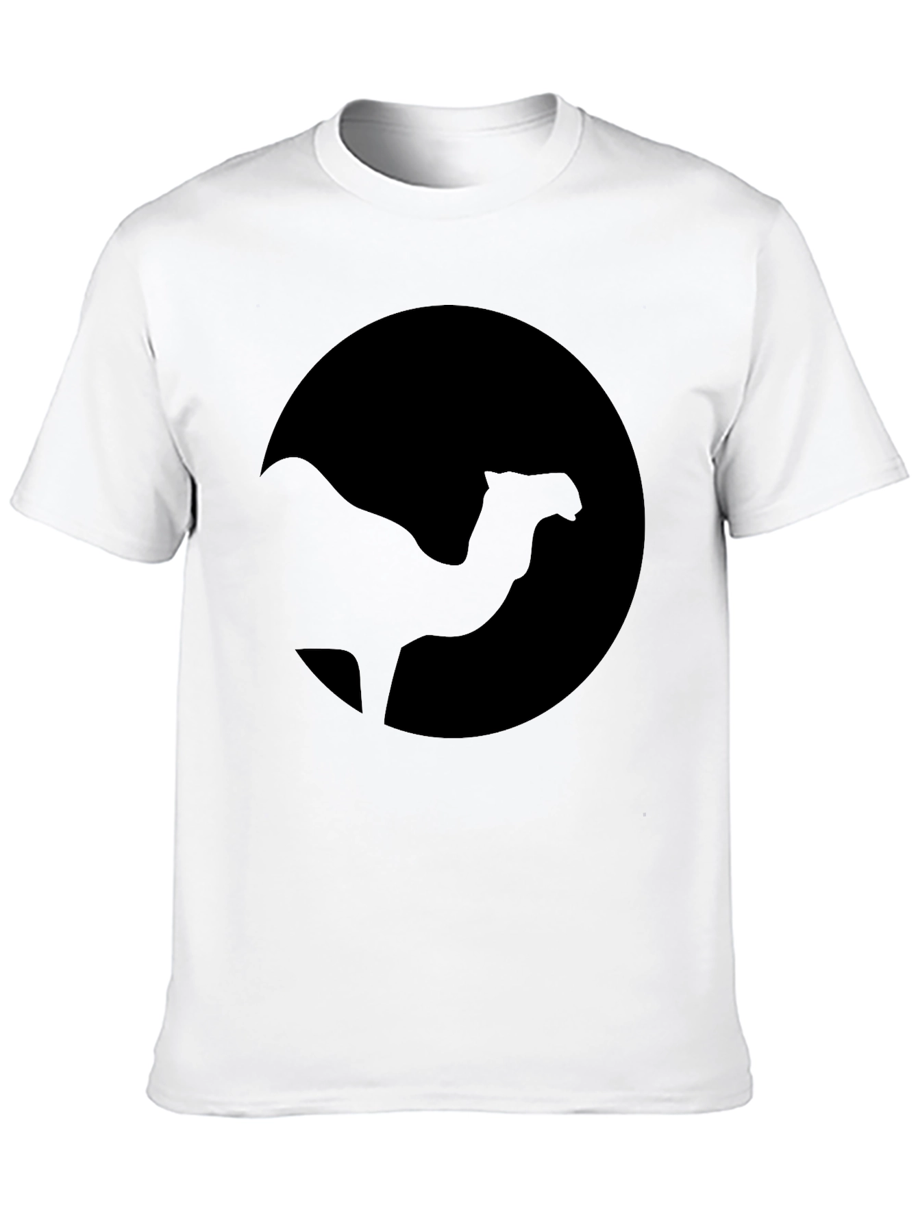 Camel Silhouette Black T-Shirt - Desert Vibes