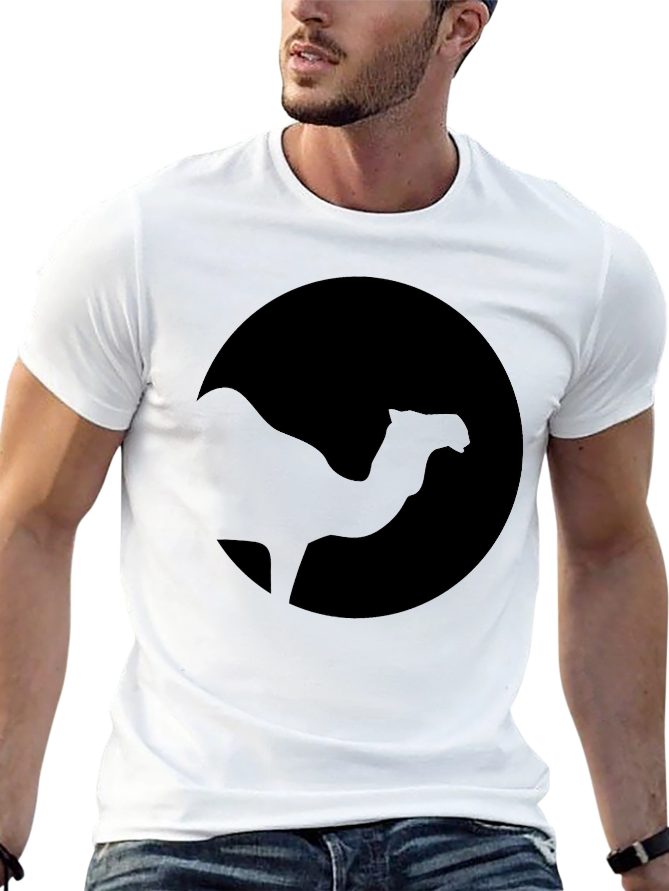 Camel Silhouette Black T-Shirt - Desert Vibes