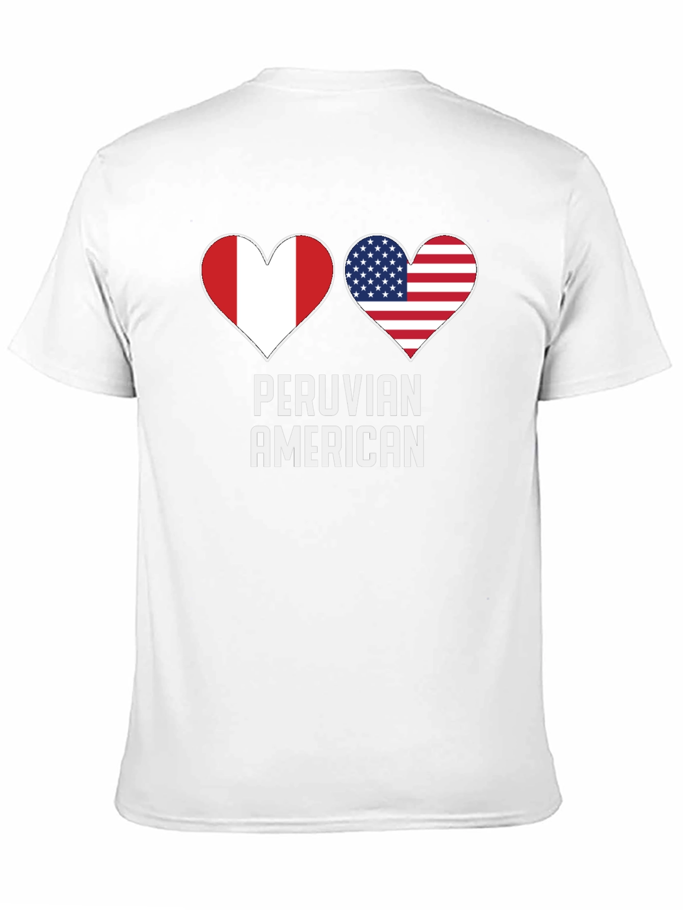 Peruvian American Heart Flag T-Shirt