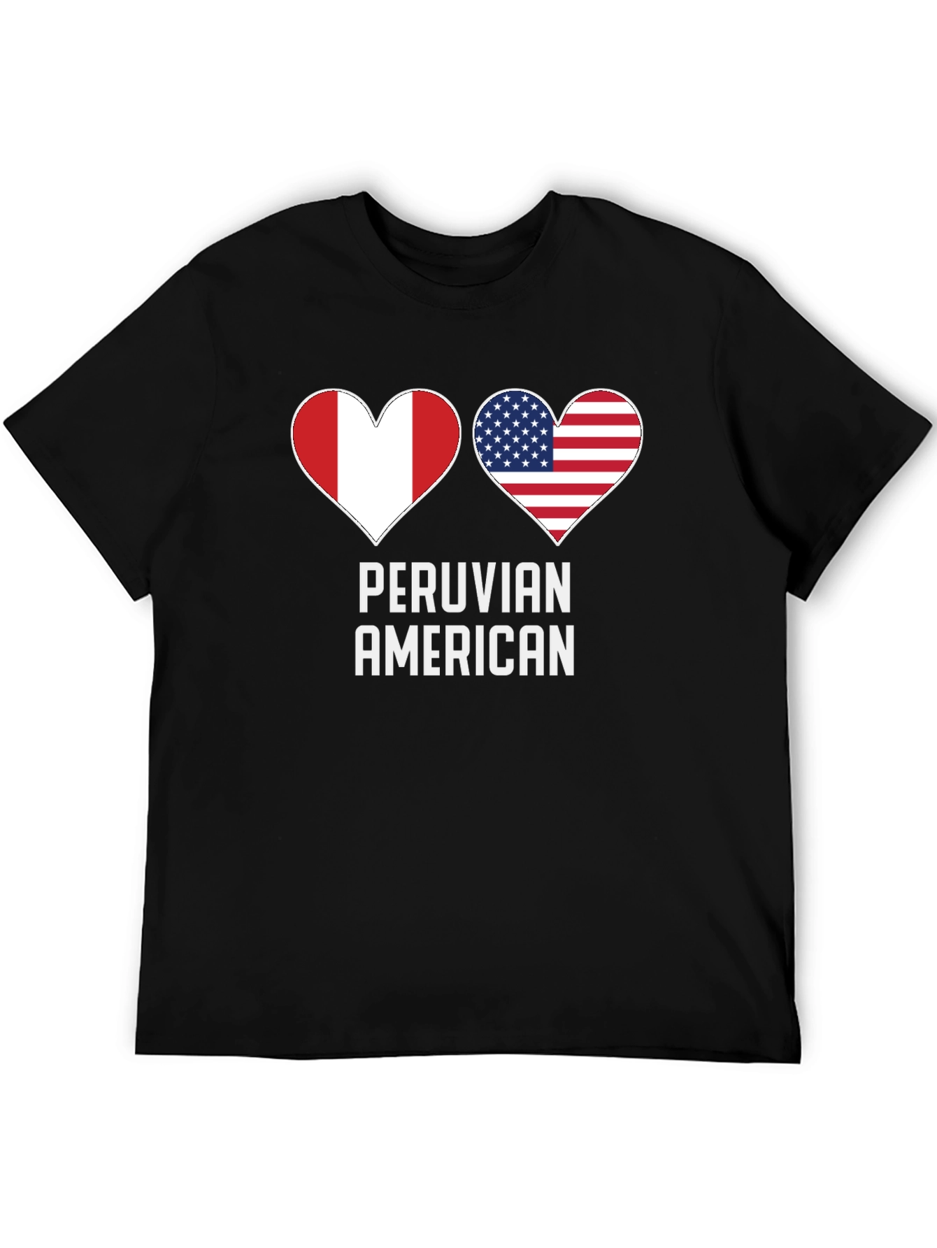 Peruvian American Heart Flag T-Shirt
