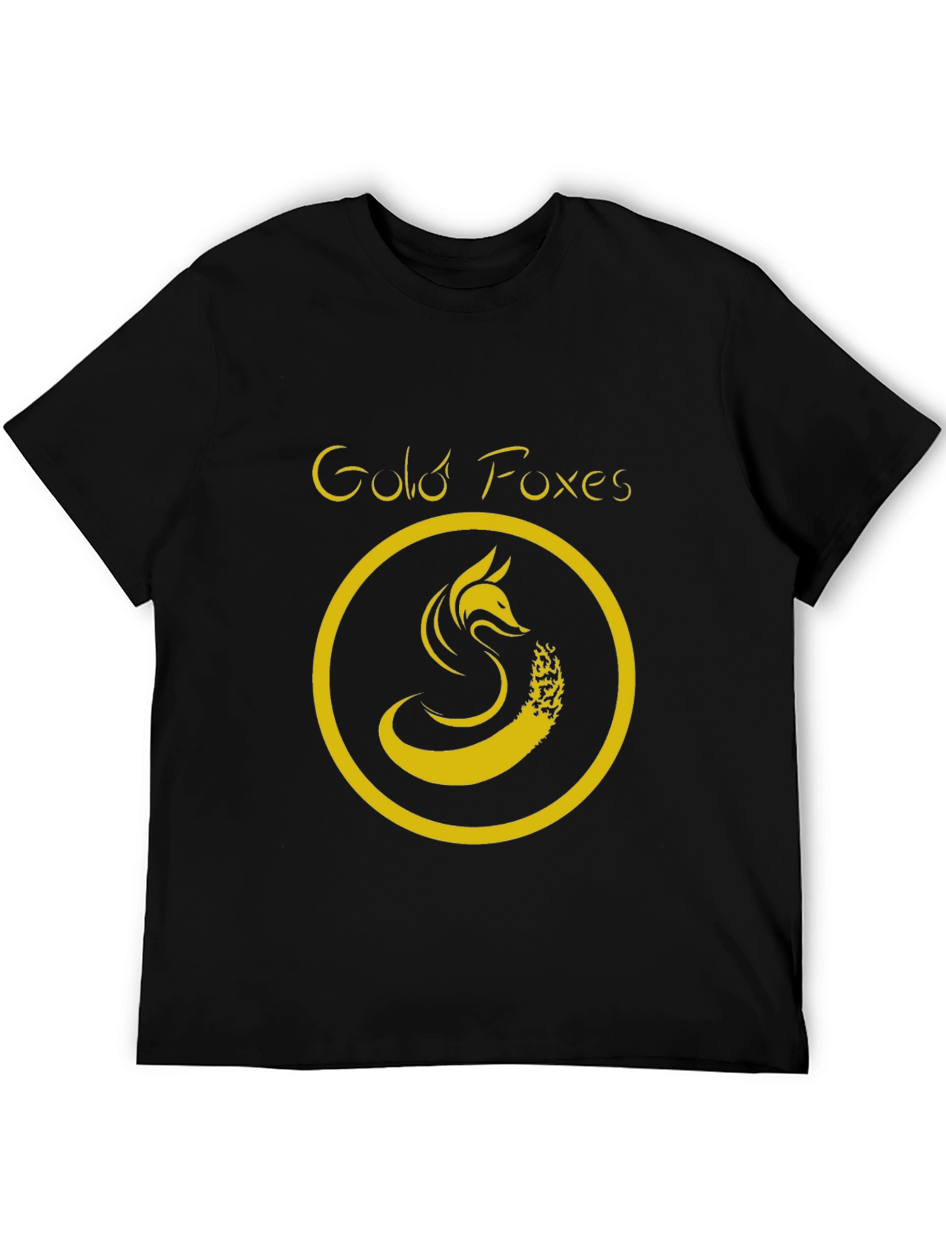 Gold Foxes Black T-Shirt