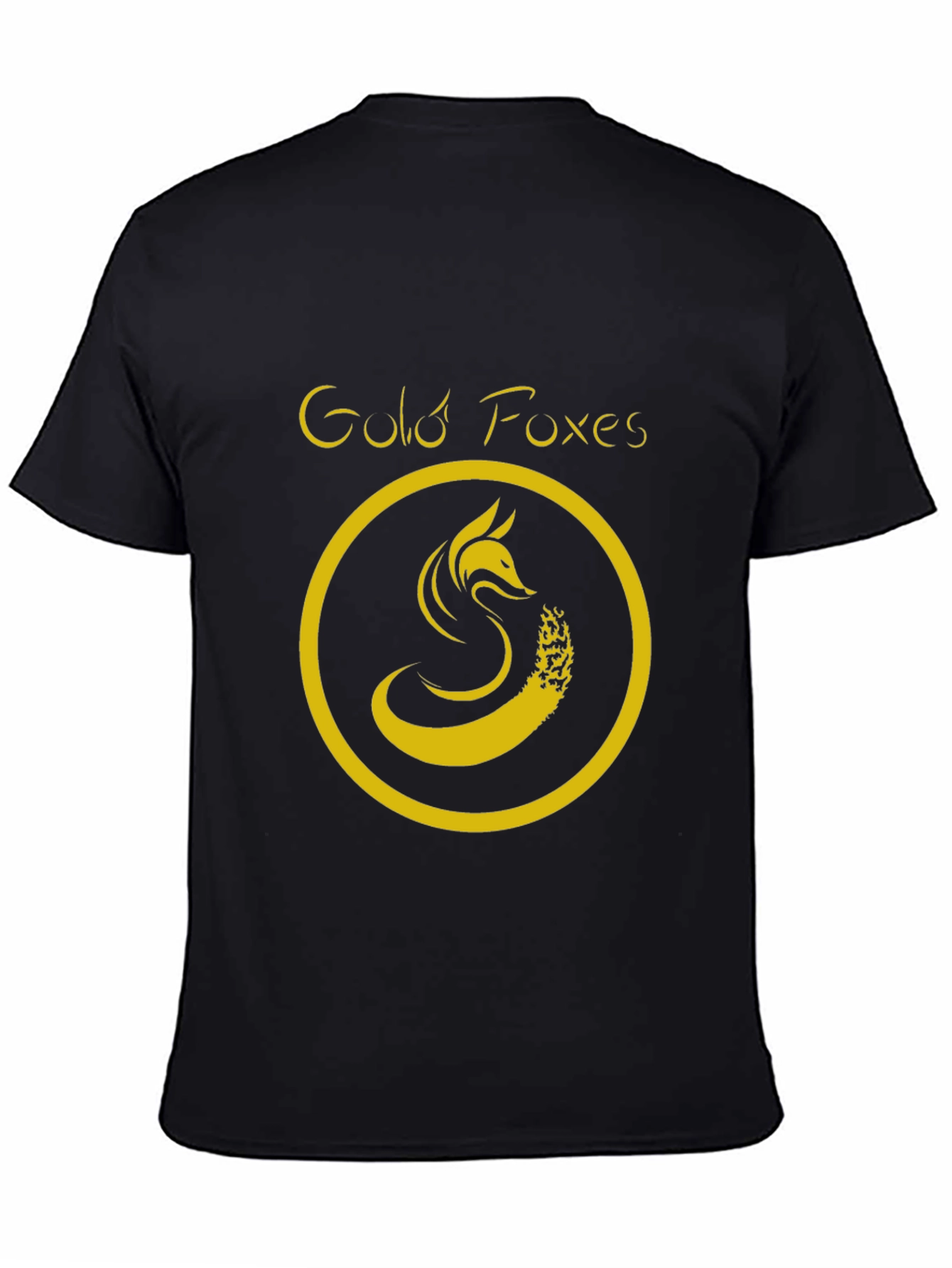 Gold Foxes Black T-Shirt