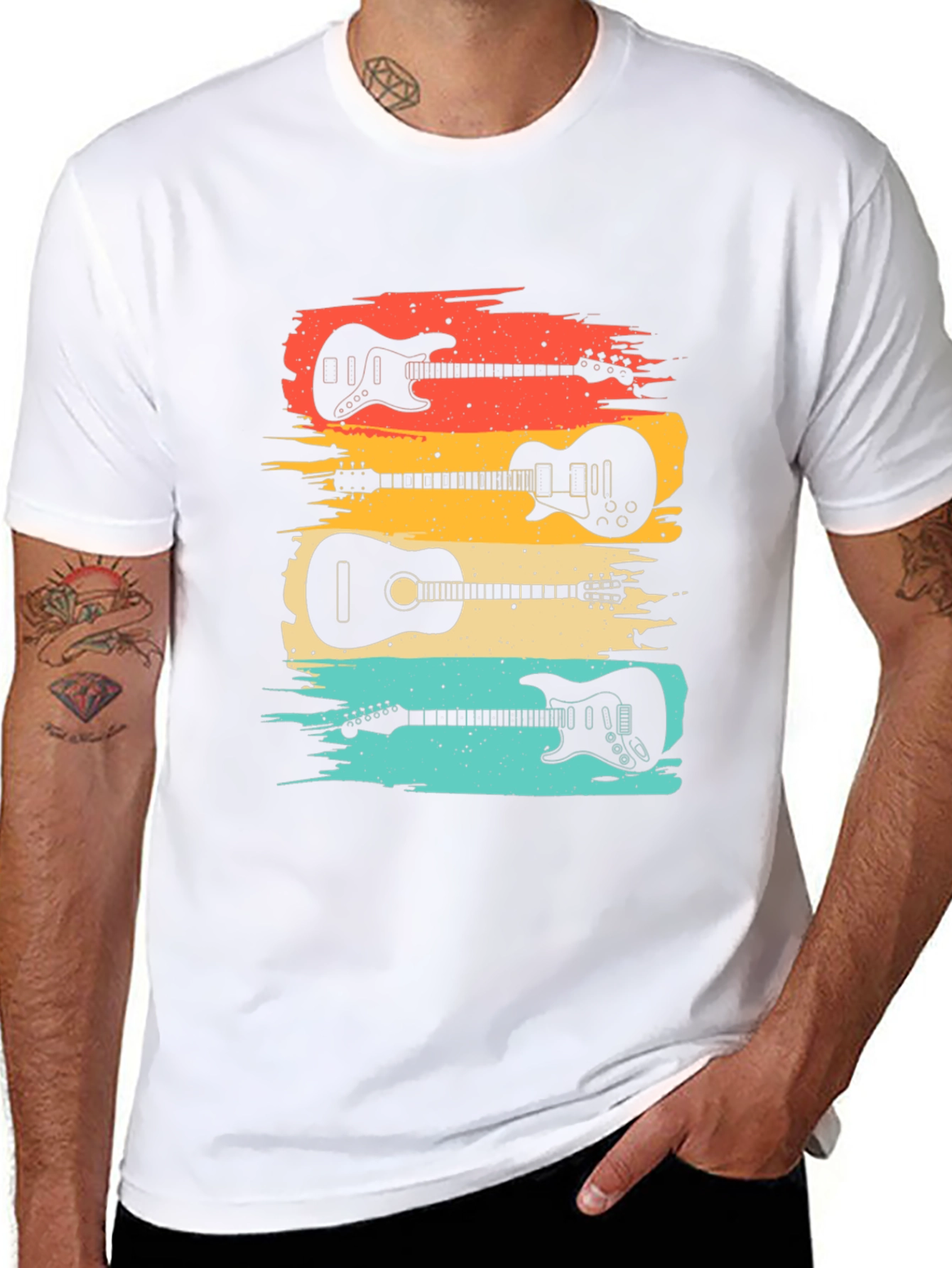 Retro Guitar Lover T-Shirt: Classic Music Tee