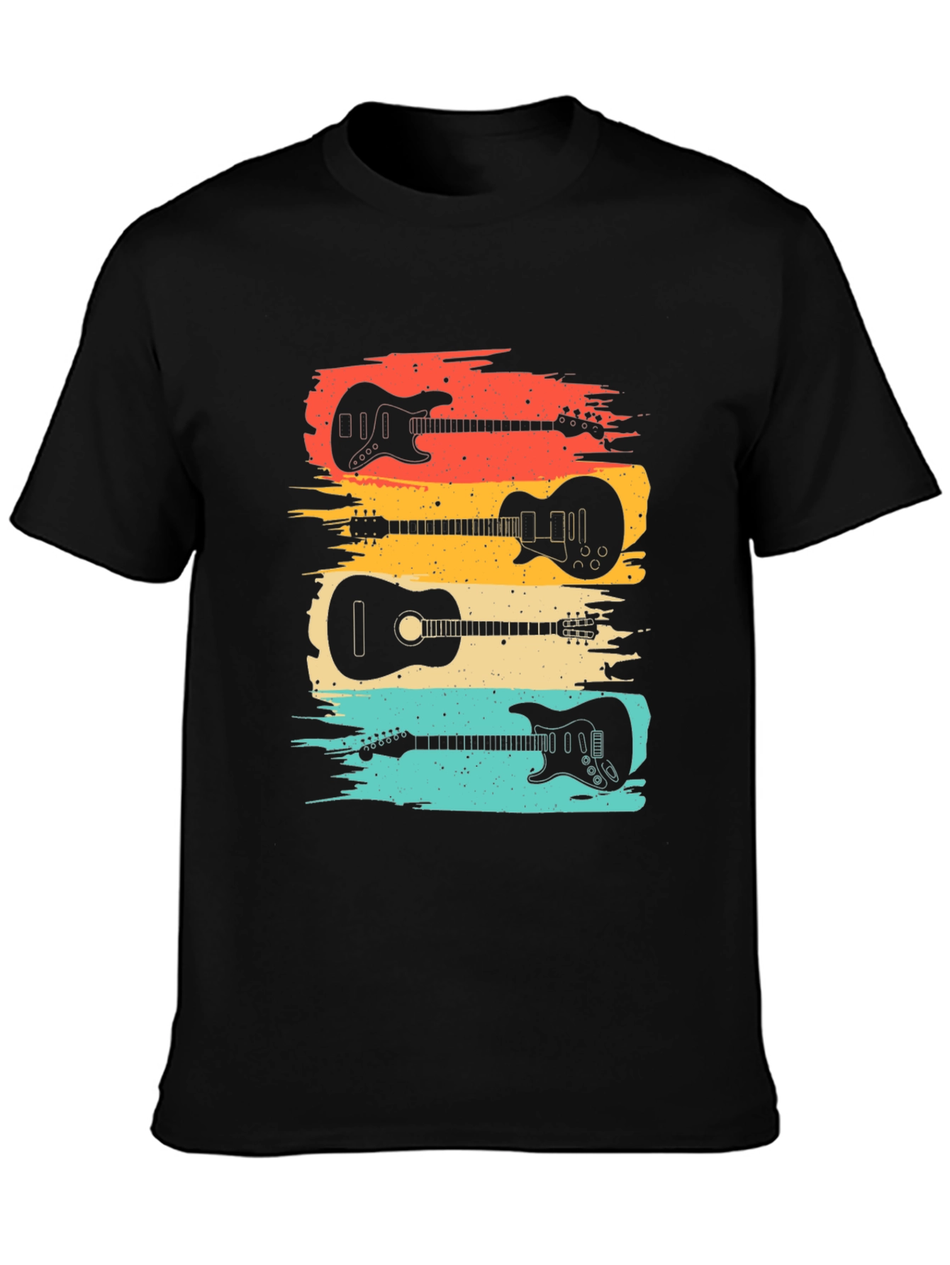 Retro Guitar Lover T-Shirt: Classic Music Tee