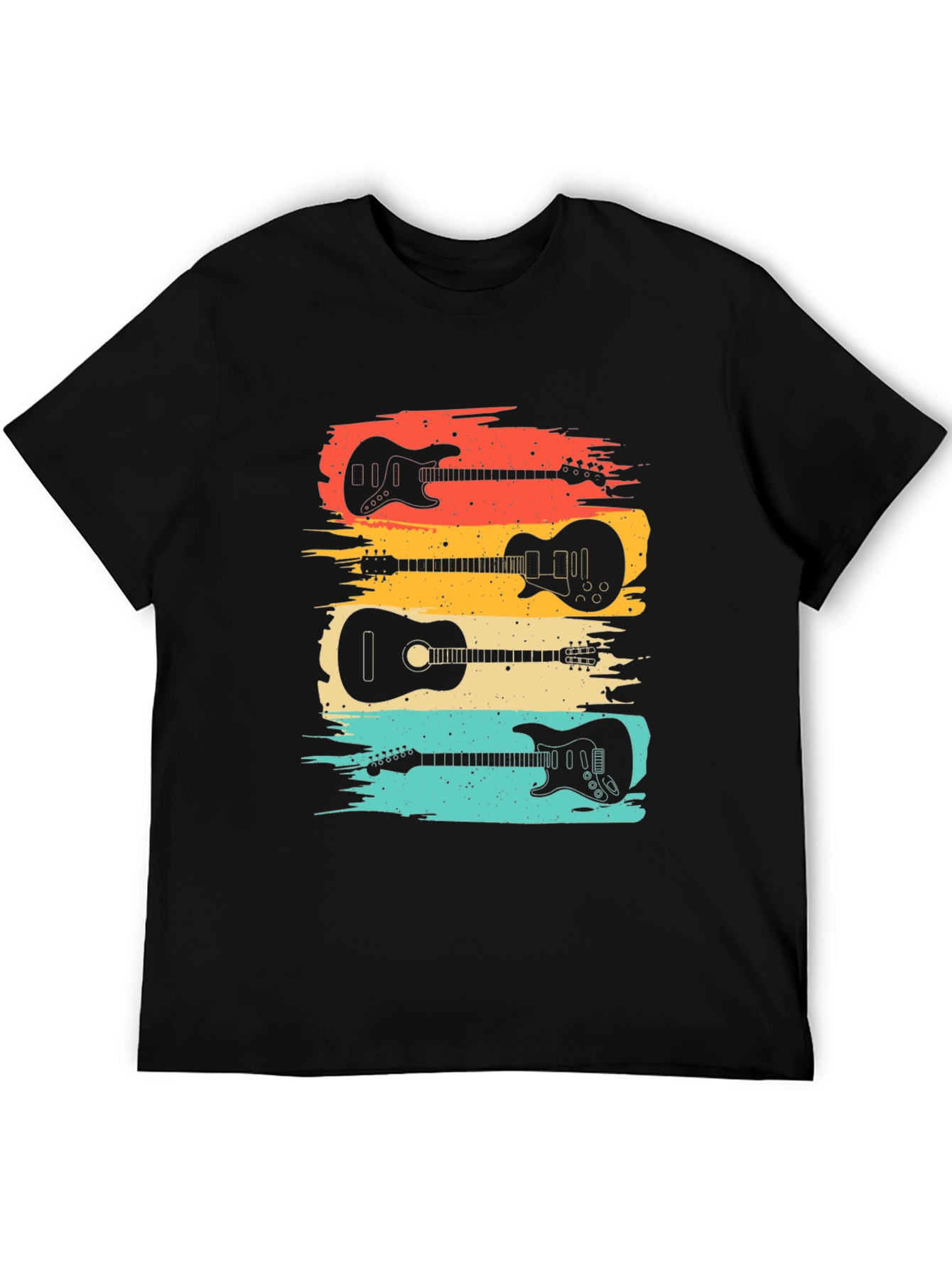 Retro Guitar Lover T-Shirt: Classic Music Tee