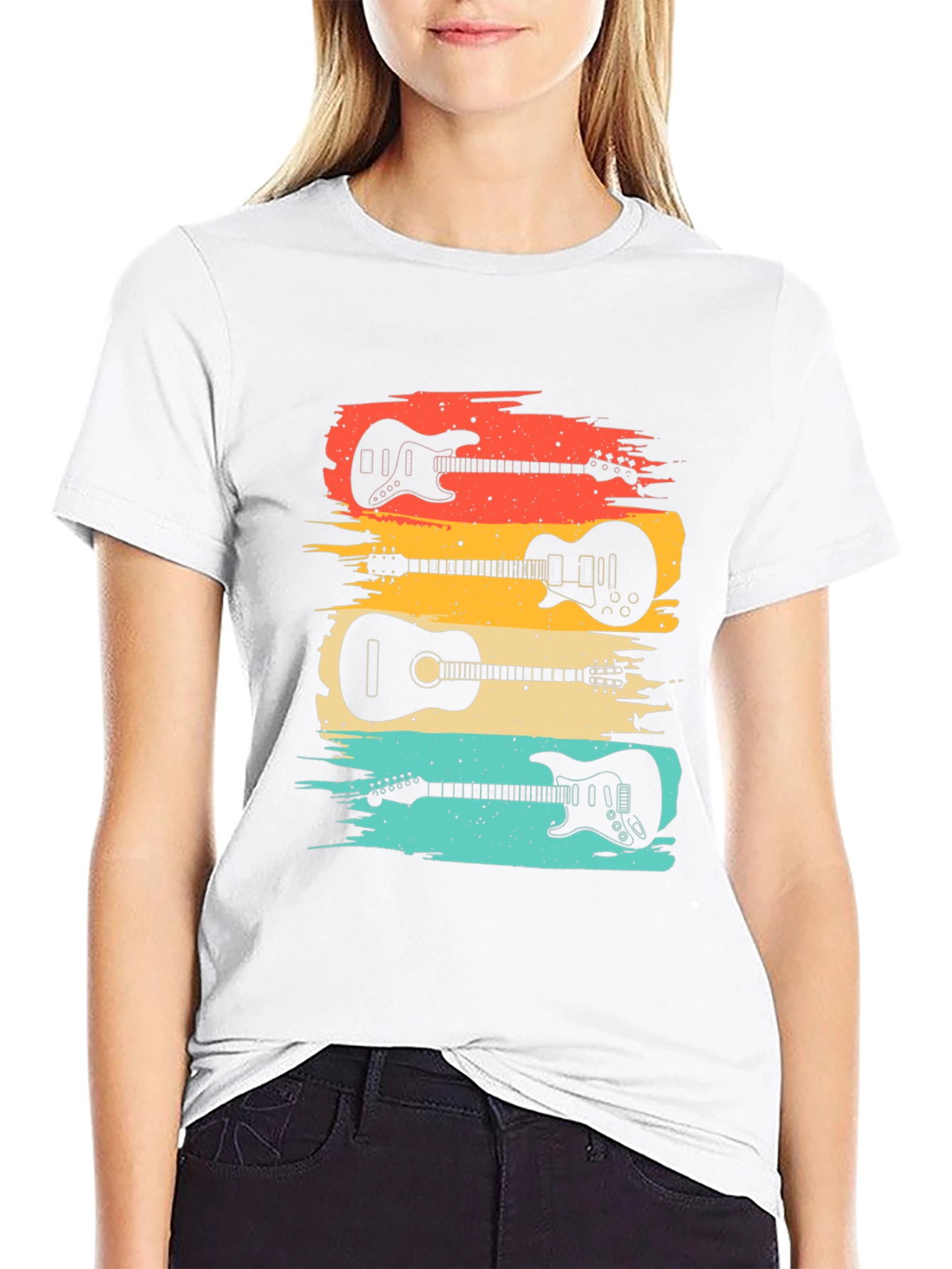 Retro Guitar Lover T-Shirt: Classic Music Tee