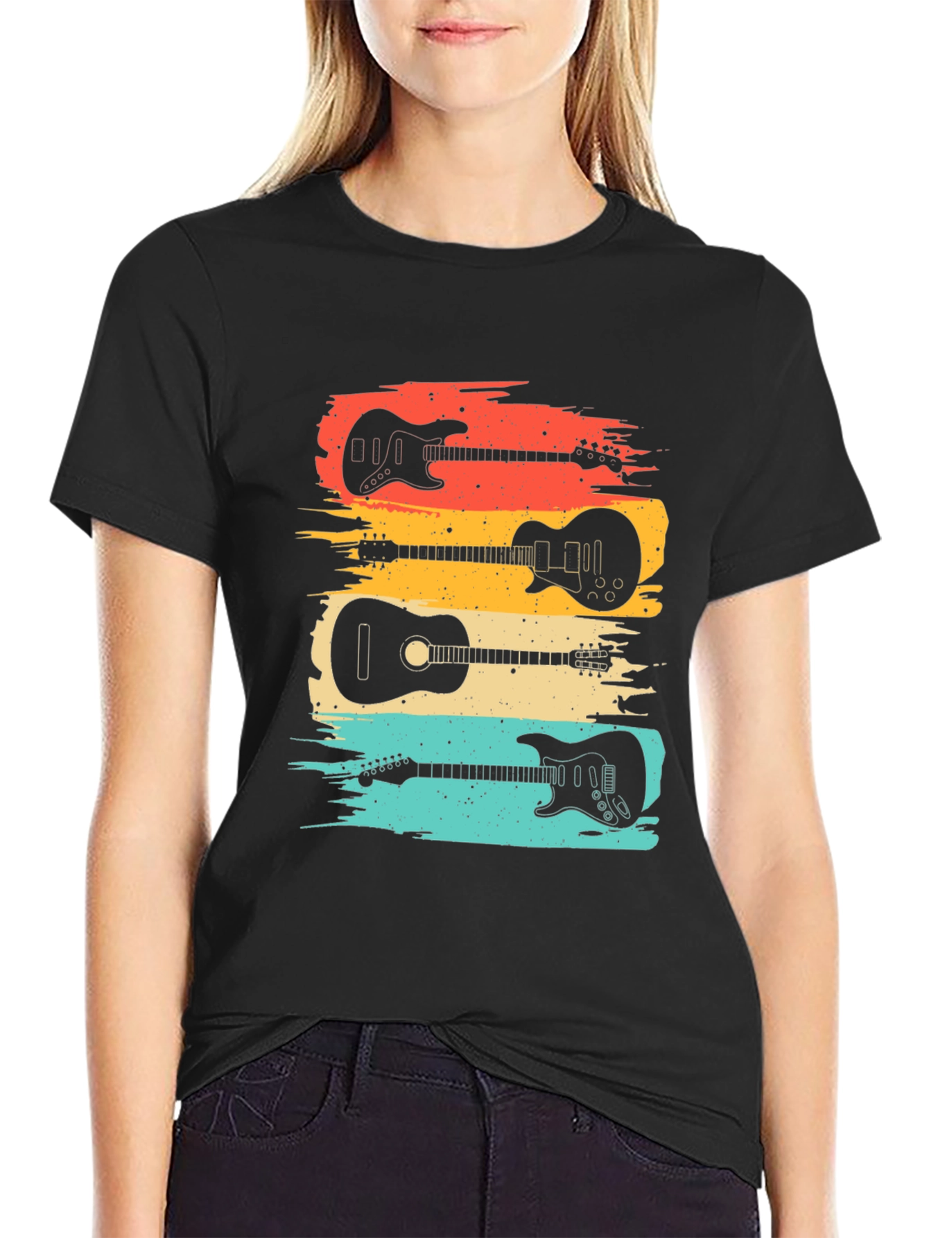 Retro Guitar Lover T-Shirt: Classic Music Tee