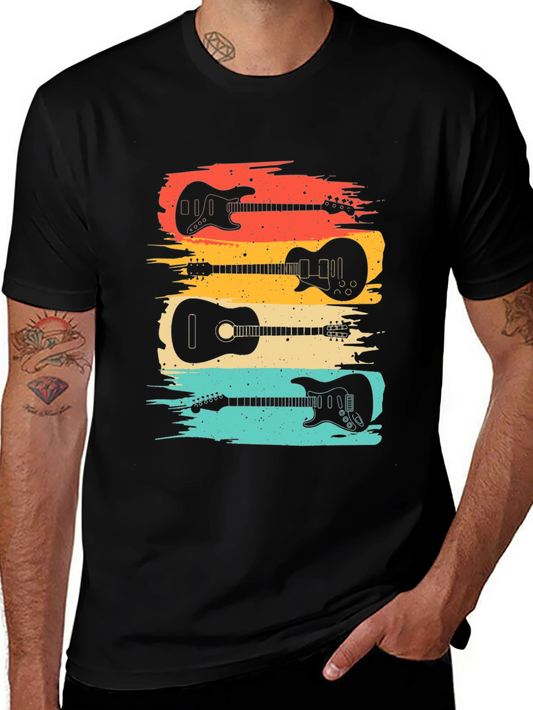 Retro Guitar Lover T-Shirt: Classic Music Tee
