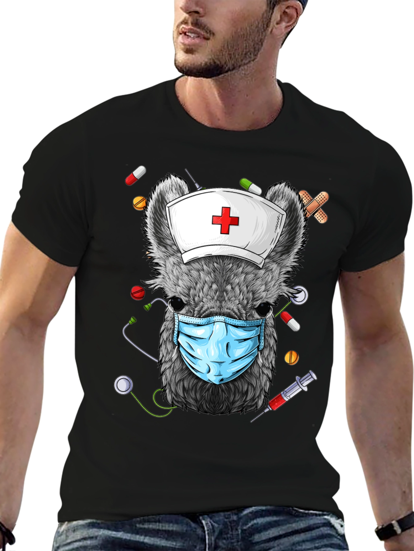 Nurse Possum Graphic T-Shirt