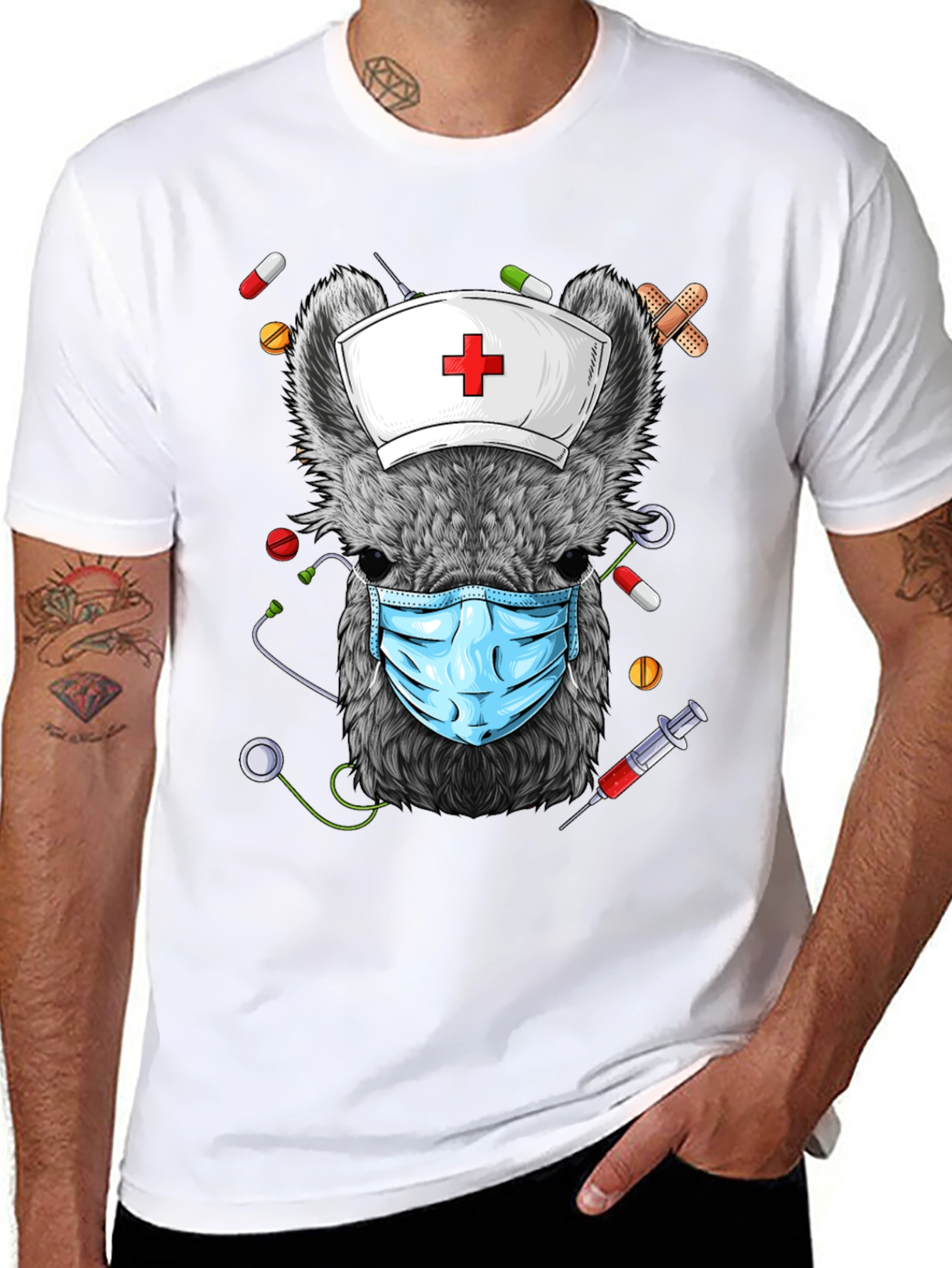 Nurse Possum Graphic T-Shirt