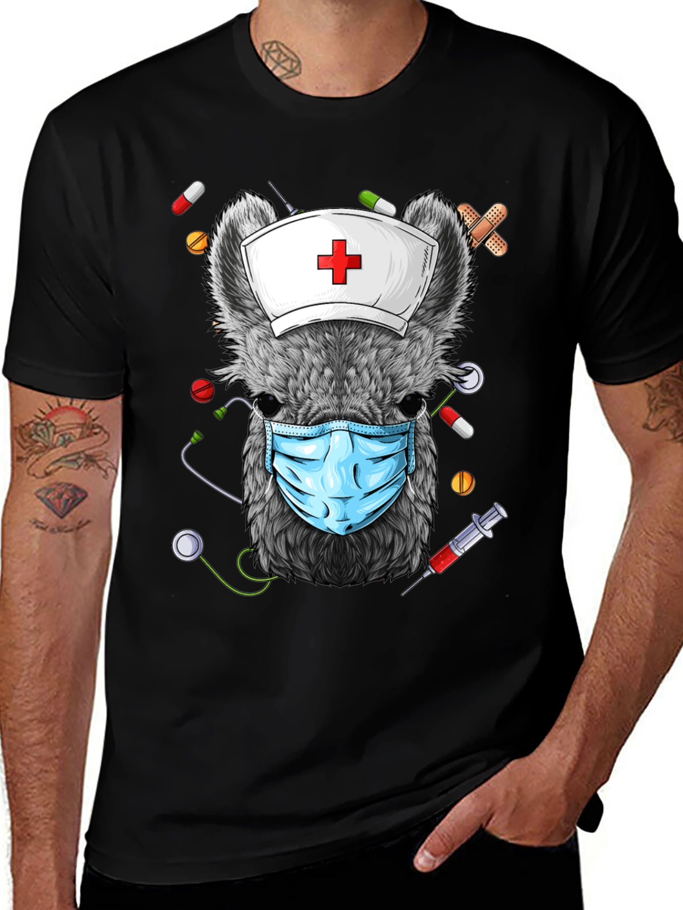 Nurse Possum Graphic T-Shirt