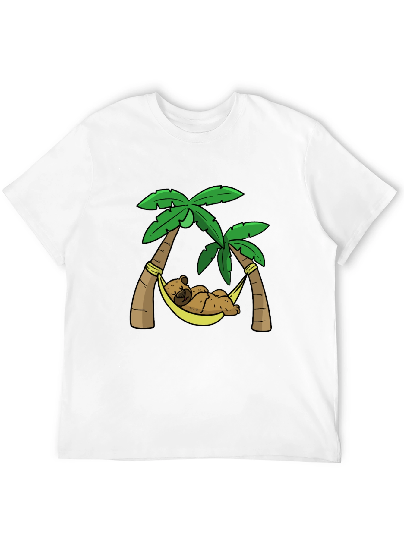 Relaxing Bear Palm Tree Graphic Tee