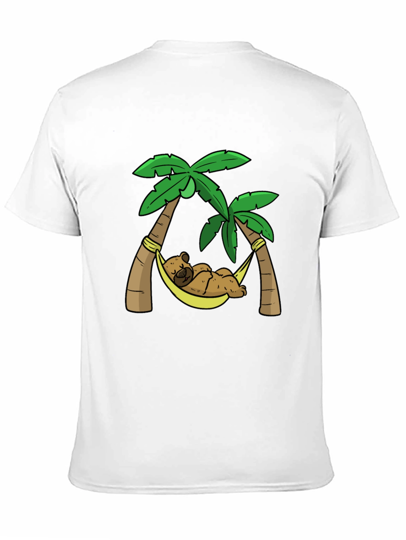 Relaxing Bear Palm Tree Graphic Tee