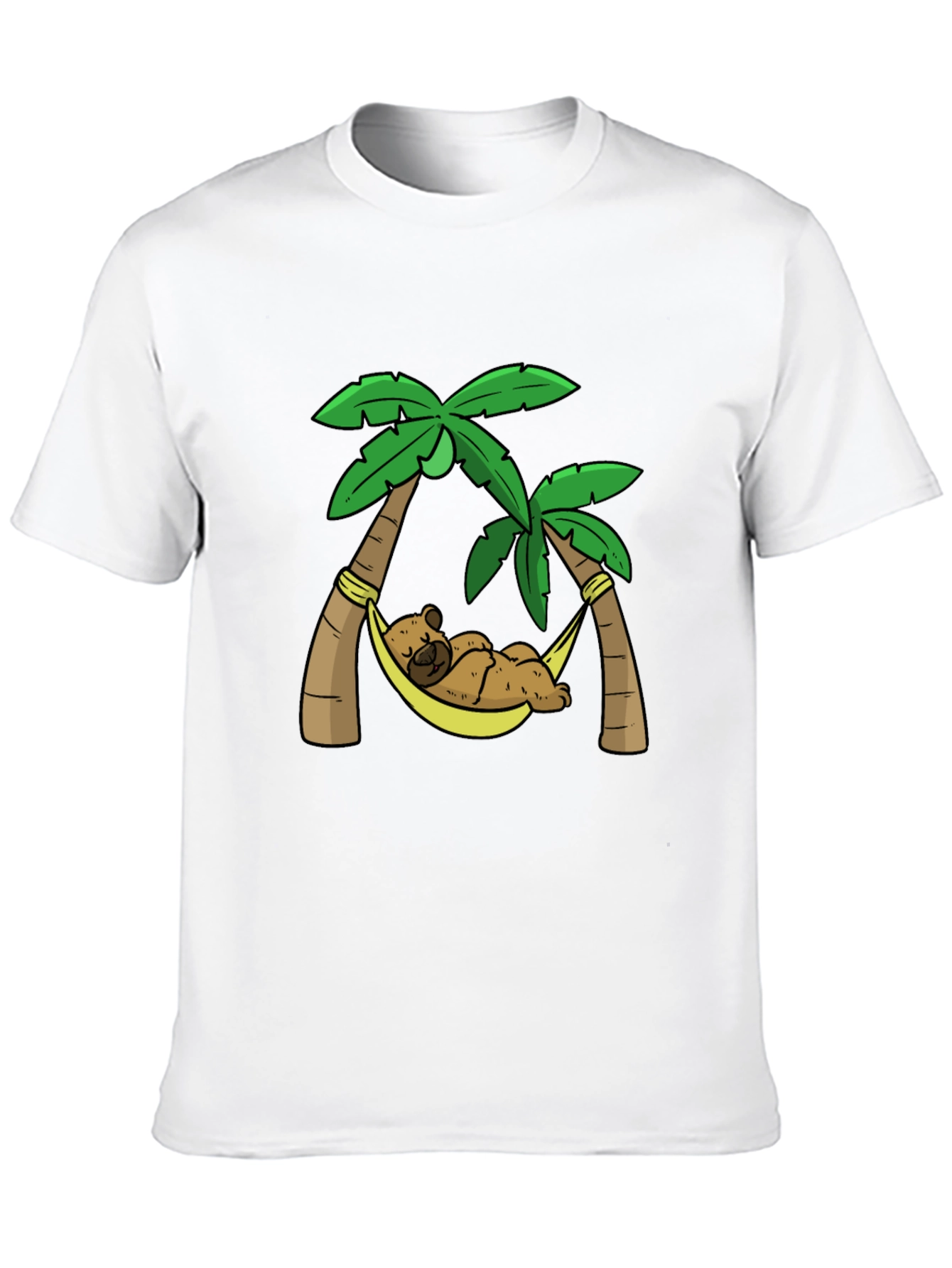 Relaxing Bear Palm Tree Graphic Tee