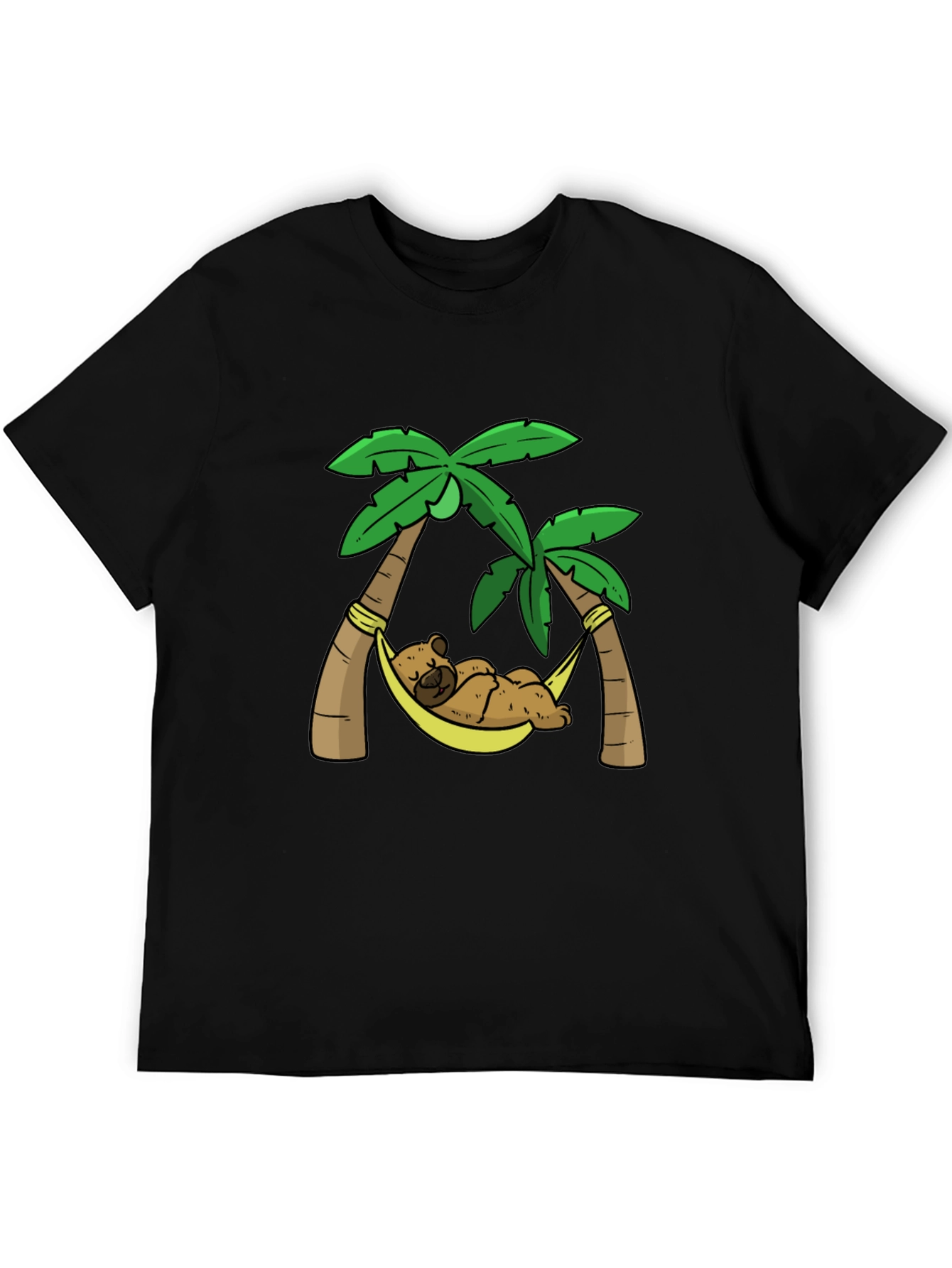 Relaxing Bear Palm Tree Graphic Tee