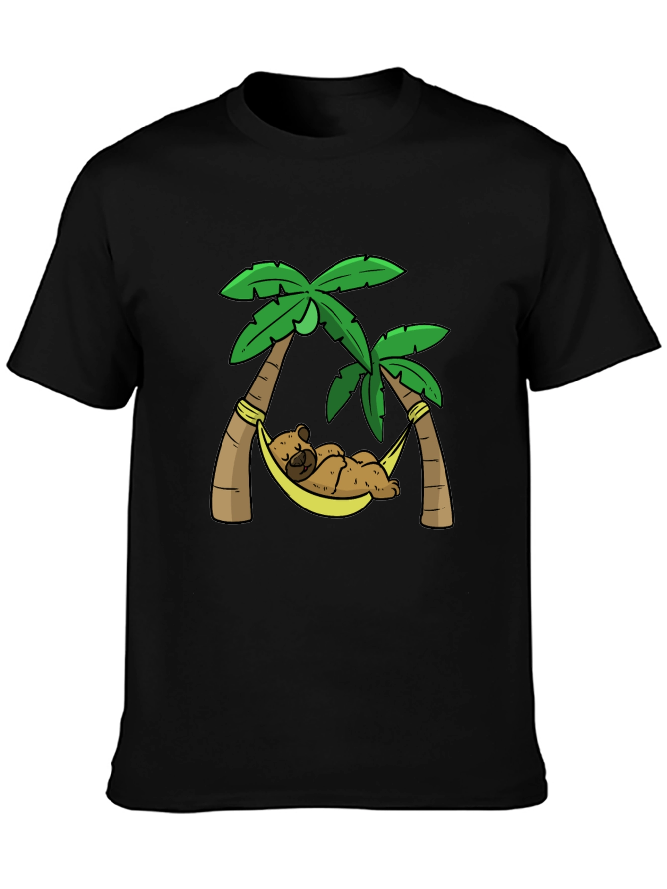 Relaxing Bear Palm Tree Graphic Tee