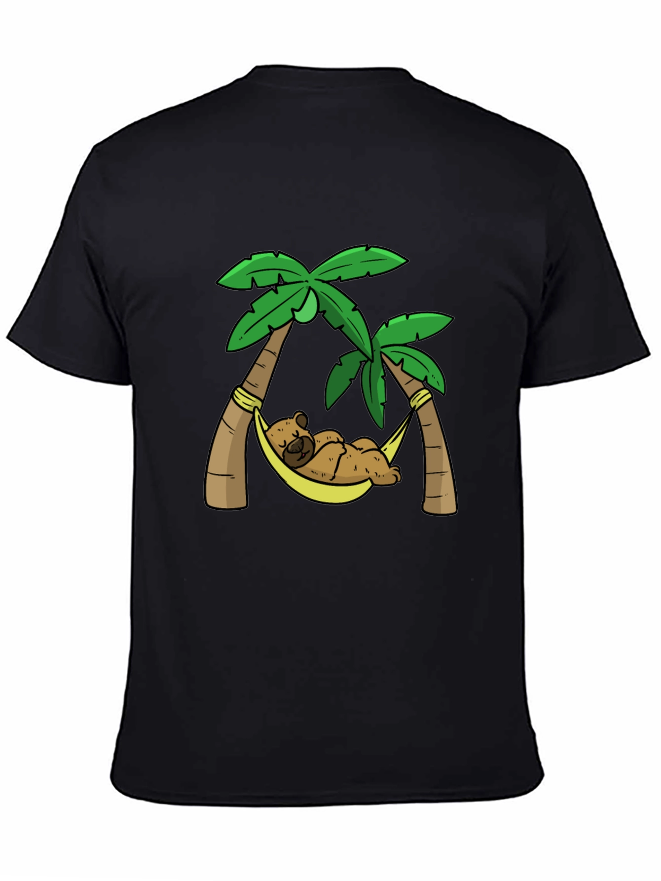 Relaxing Bear Palm Tree Graphic Tee