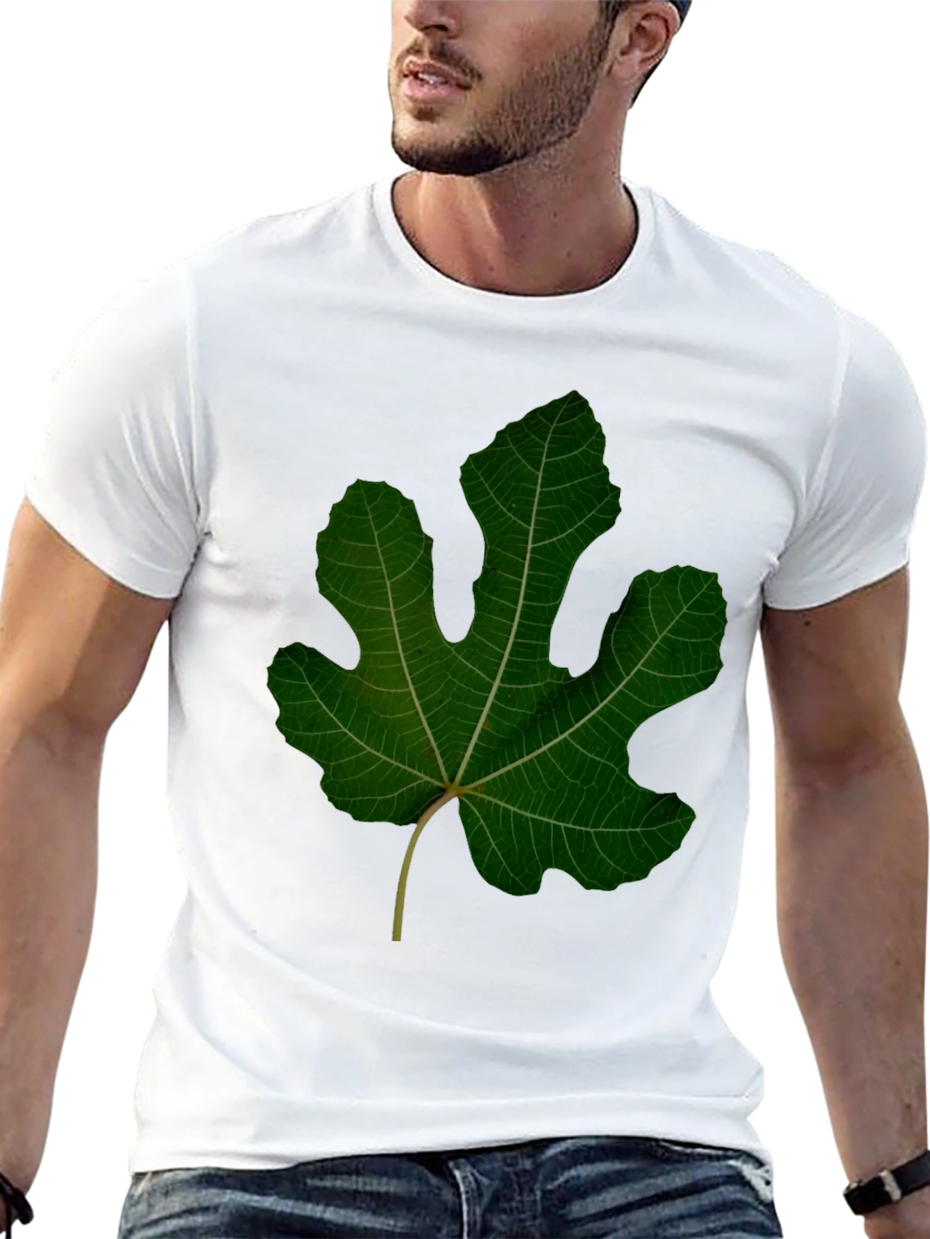 Leaf Graphic Black Tee