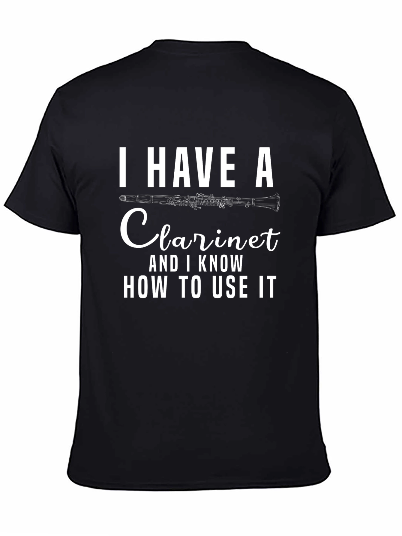 Clarinet Player Black T-Shirt - Musician Gift