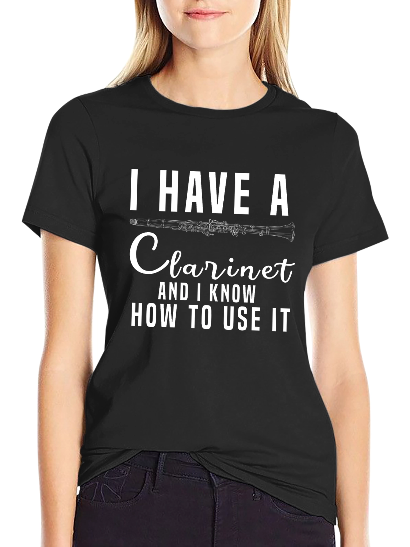 Clarinet Player Black T-Shirt - Musician Gift