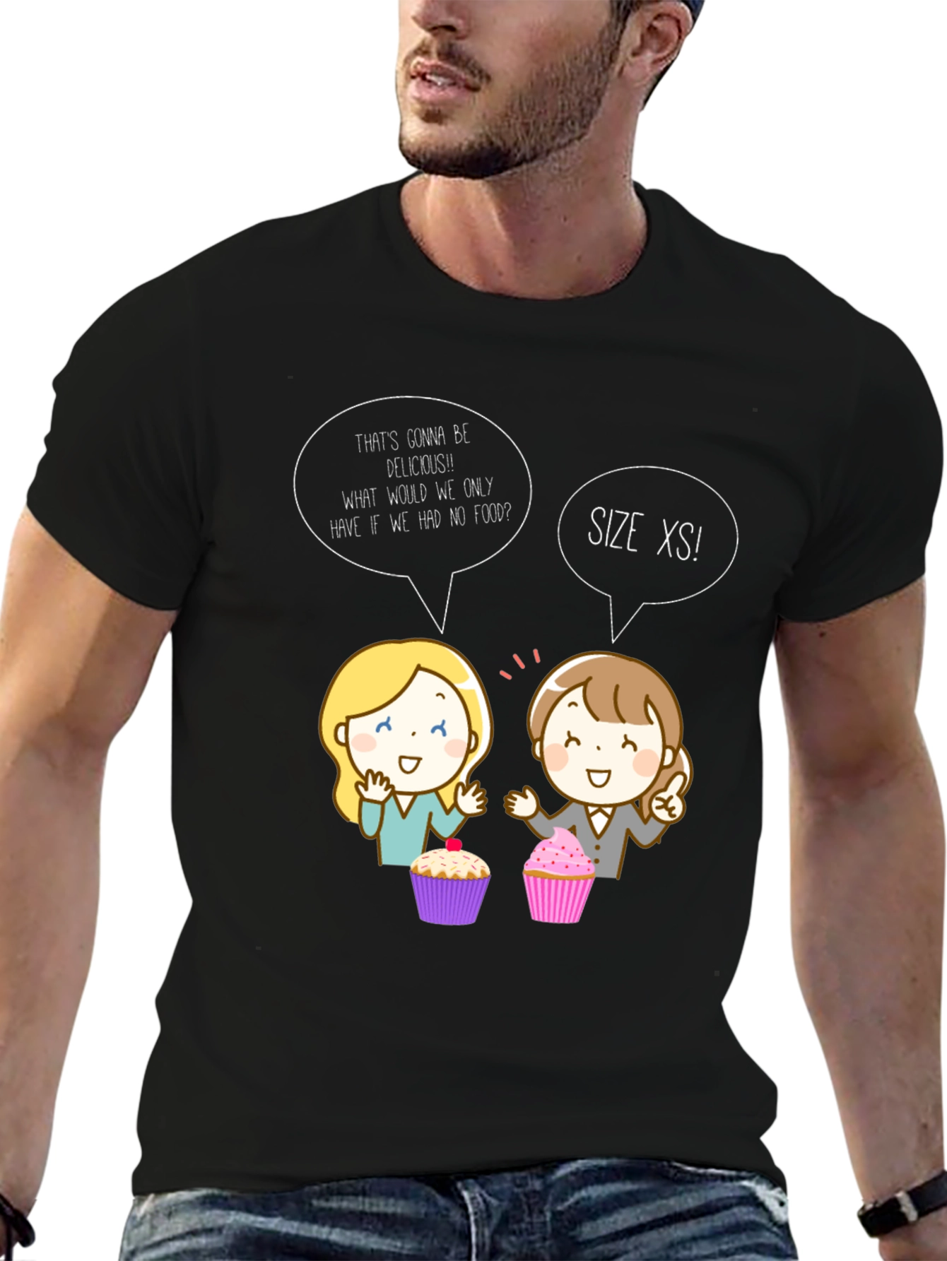 Whimsical Cupcake T-Shirt - Size XS!