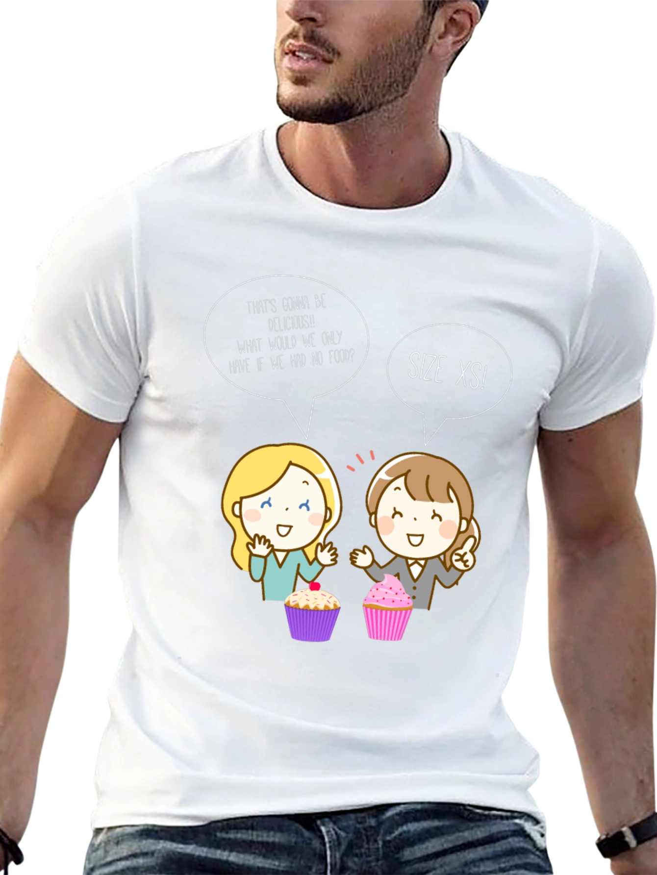 Whimsical Cupcake T-Shirt - Size XS!