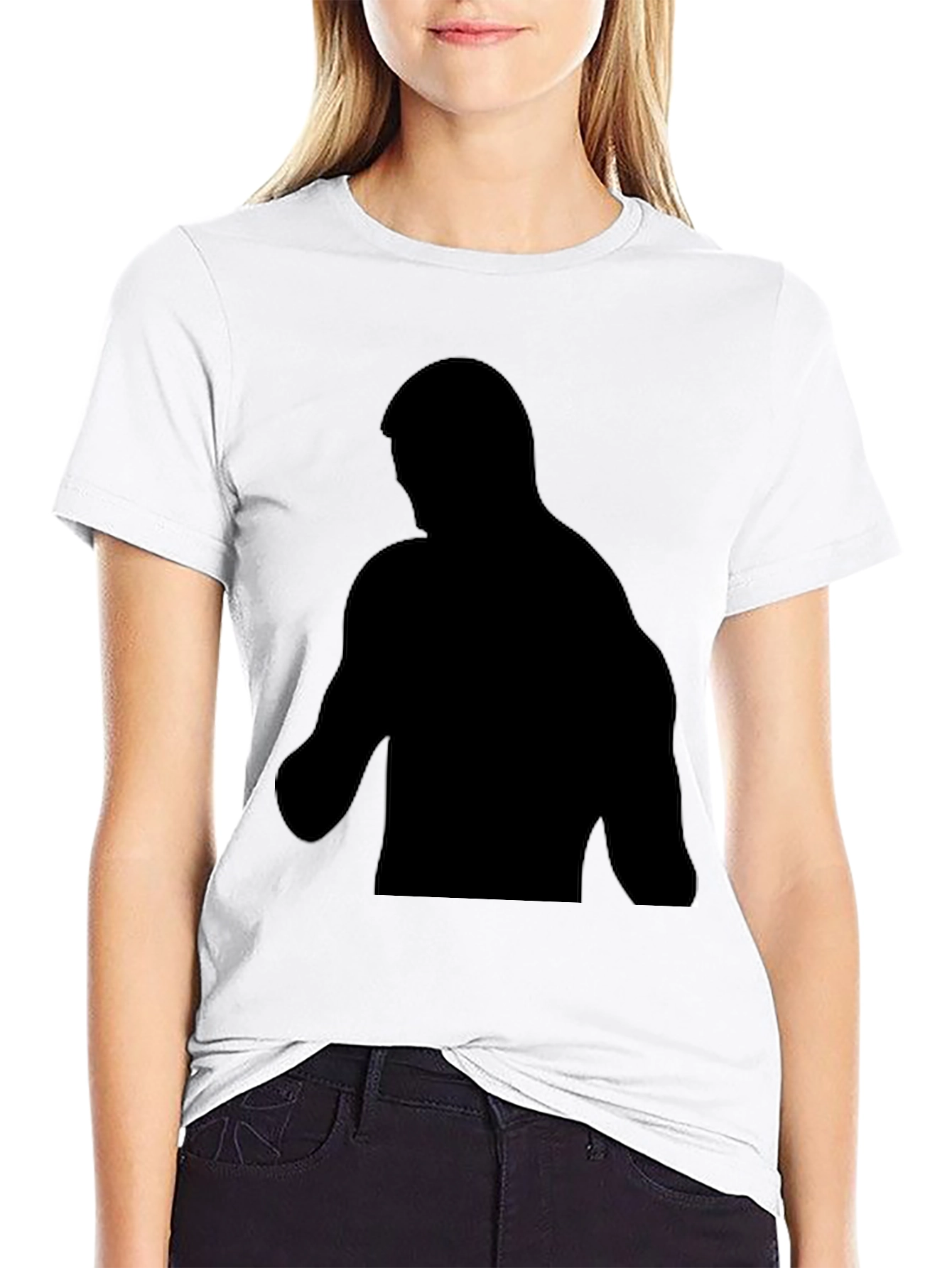 Silhouette Graphic Black Tee