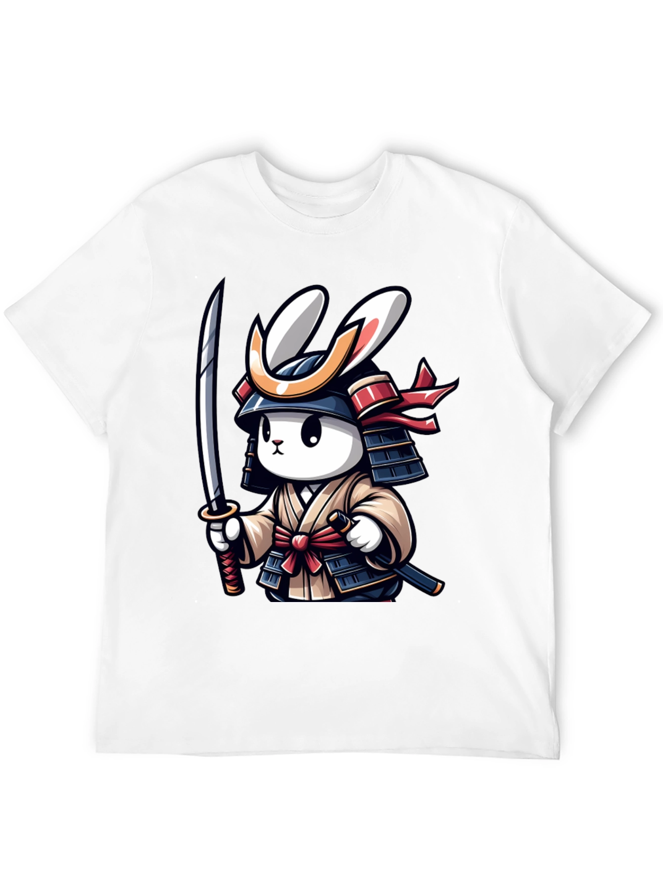 Samurai Rabbit Graphic T-Shirt - Unique Design