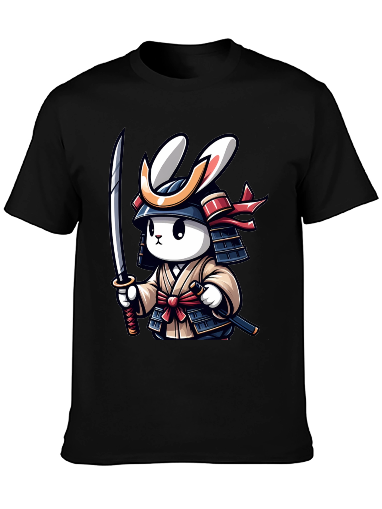 Samurai Rabbit Graphic T-Shirt - Unique Design
