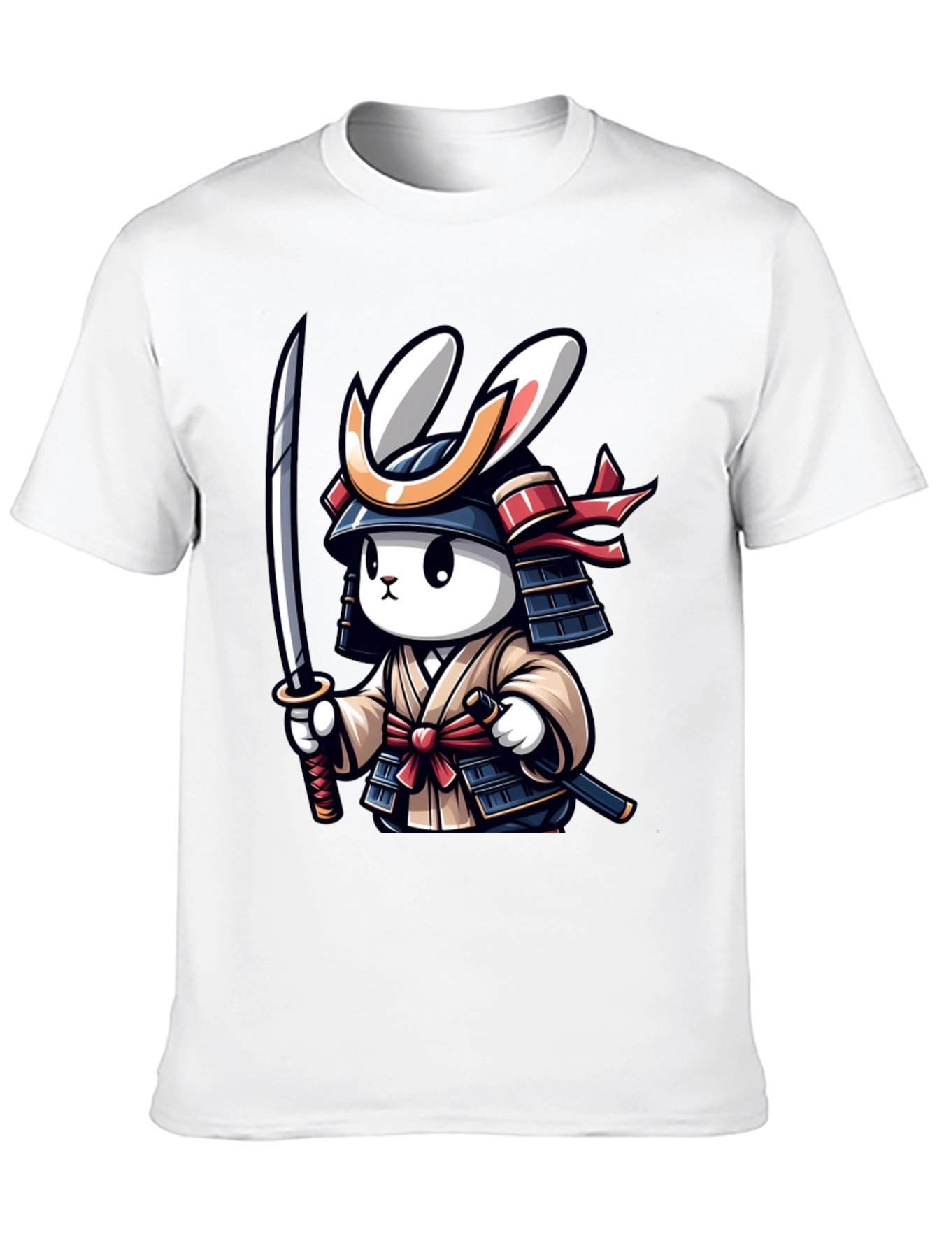 Samurai Rabbit Graphic T-Shirt - Unique Design