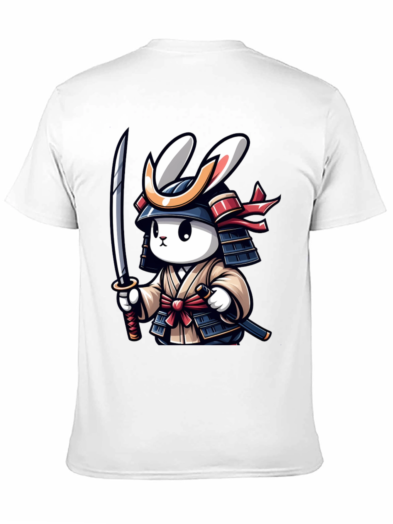 Samurai Rabbit Graphic T-Shirt - Unique Design
