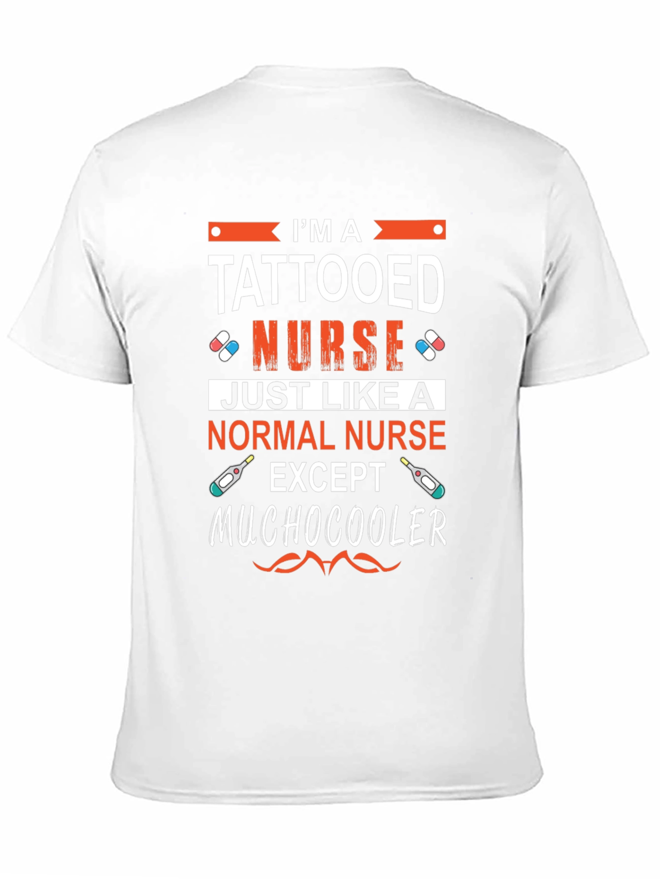Tattooed Nurse Graphic T-Shirt - Cool Medical Apparel