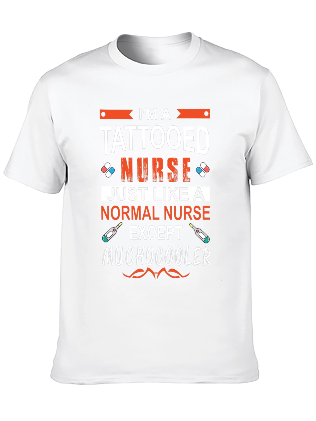 Tattooed Nurse Graphic T-Shirt - Cool Medical Apparel
