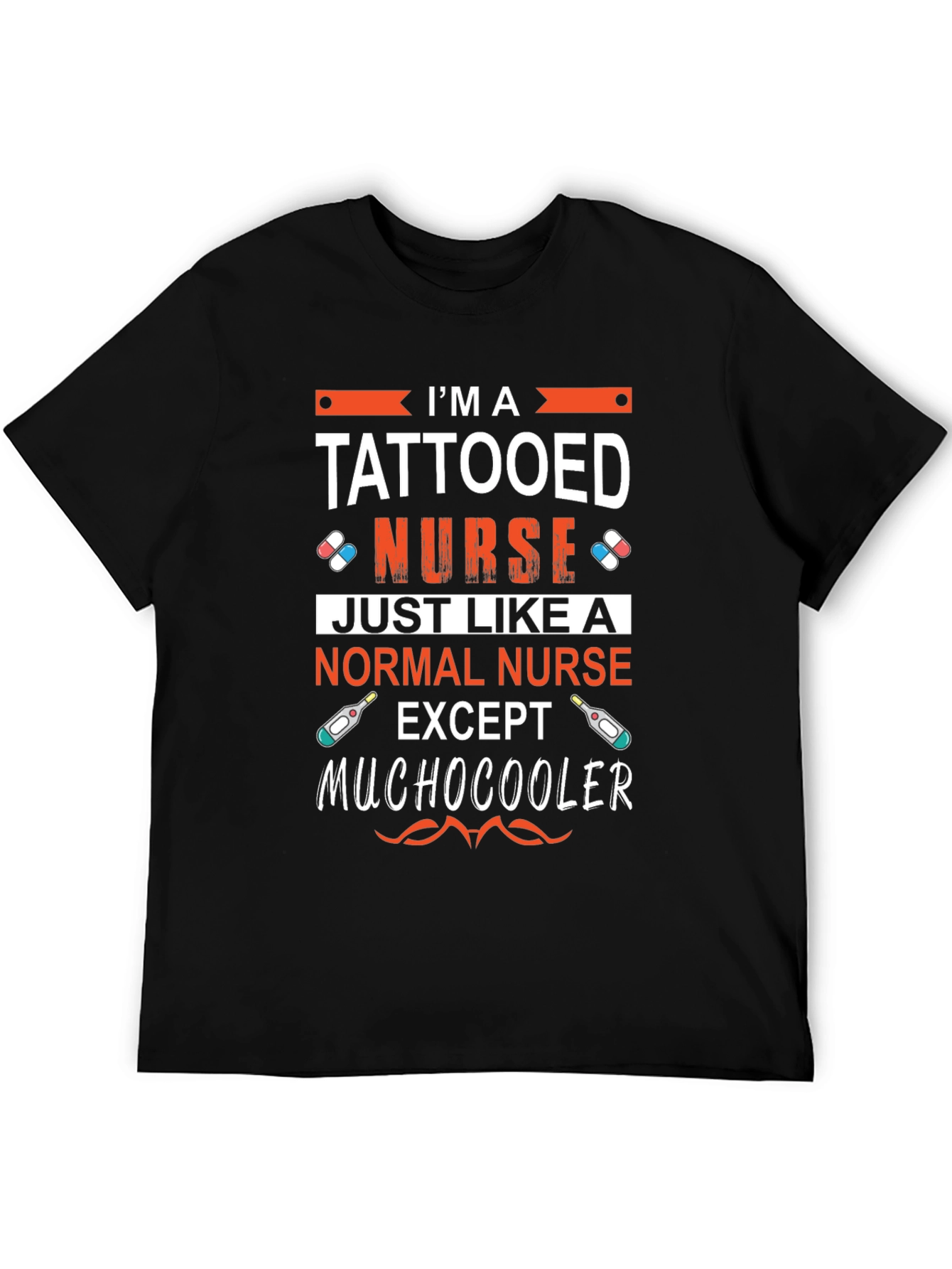 Tattooed Nurse Graphic T-Shirt - Cool Medical Apparel